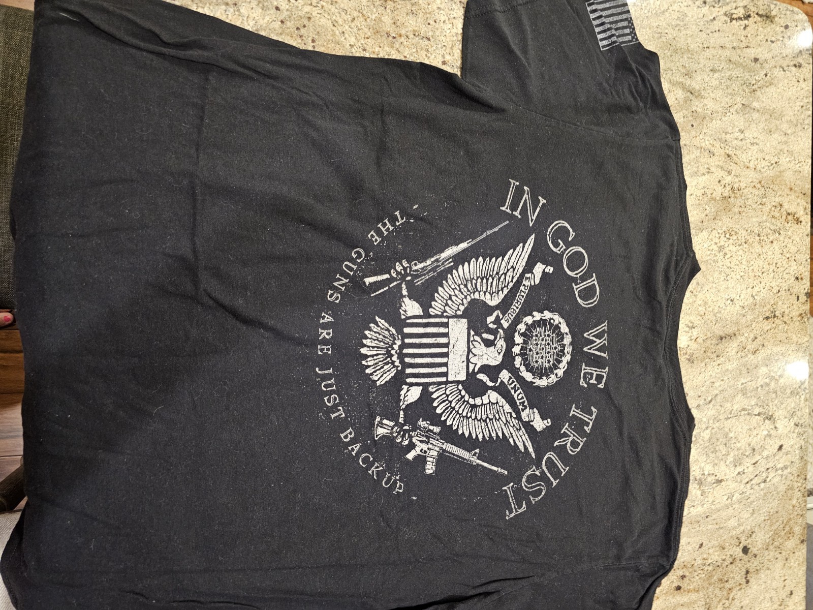 Lot Of 7 mens Patriotic Tshirts Grunt Style/Buck Wear/Nine 12
