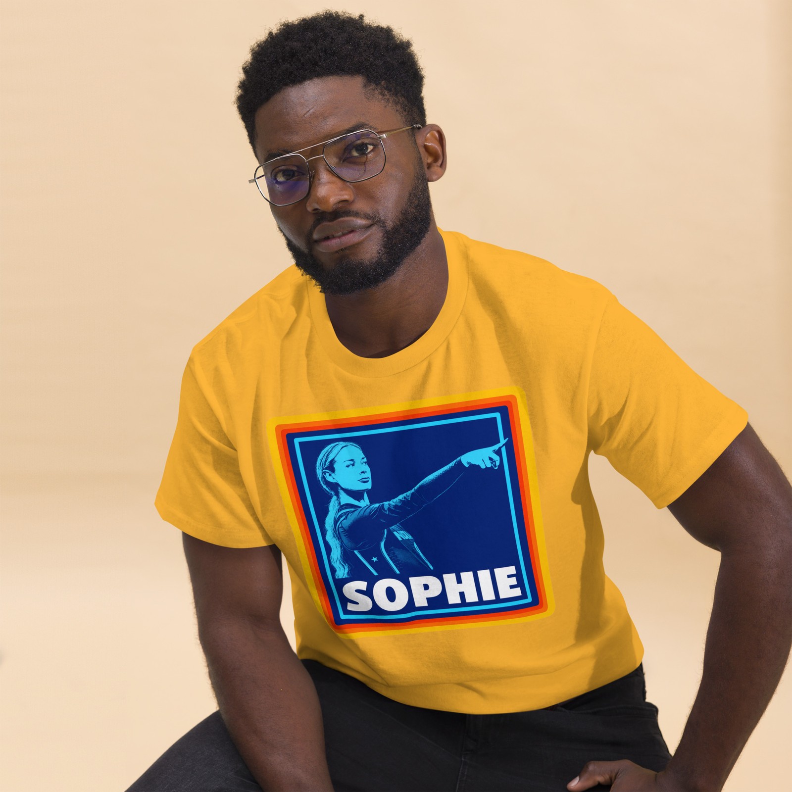 Funny Sophie Cunningham Shirt Supermarket Parody Indiana Basketball Finger Point