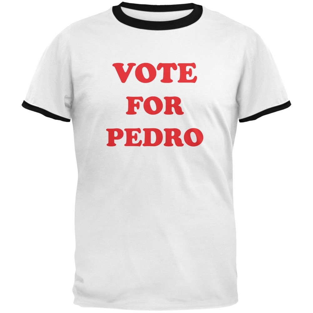 Vote For Pedro White/Black Men’s Ringer T-Shirt