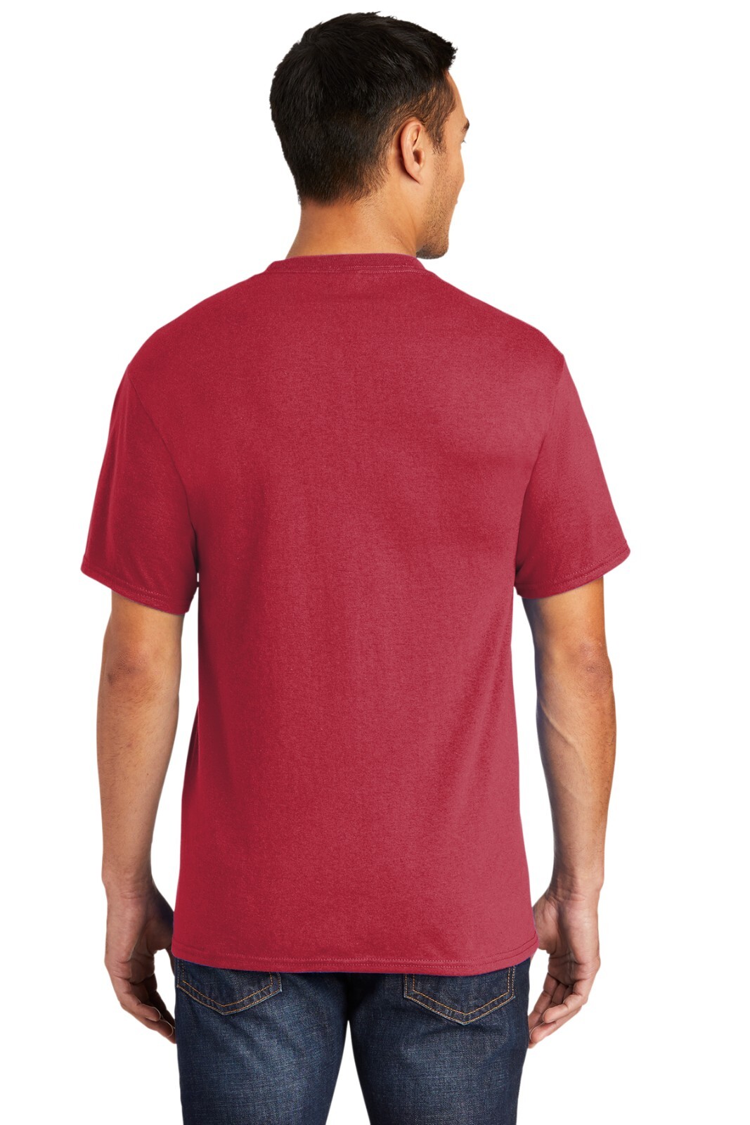 Port & Company PC55PT Mens Big & Tall Short Sleeve Core Blend Pocket T-Shirt