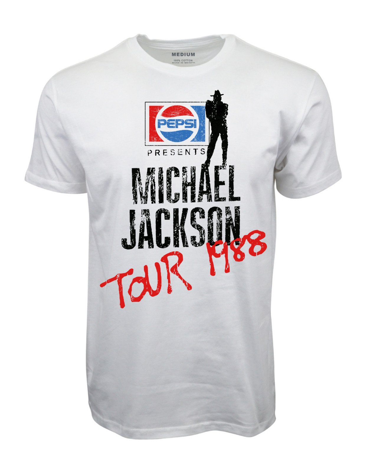 JACKSON 1988 TOUR GRAPHIC WHITE TSHIRT