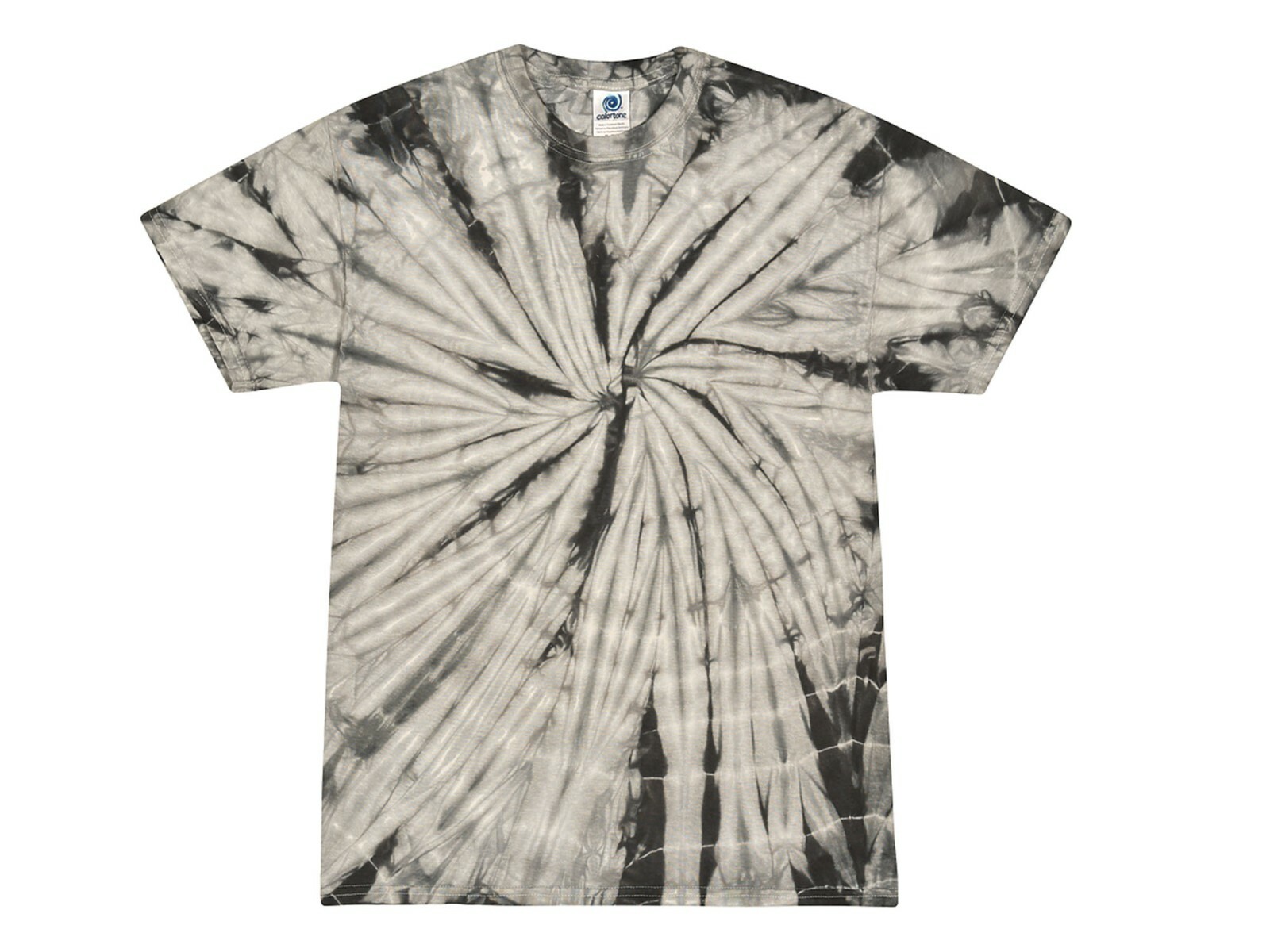 Tie Dye T-Shirts Gray Kids & Adult S M L XL 2XL 3XL 4XL 5XL Cotton Colortone