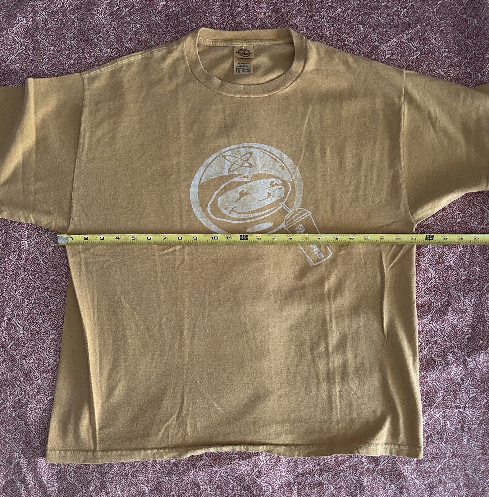 7 11 Space Boy Slurpee T-Shirt Size XL Vintage Style Gold