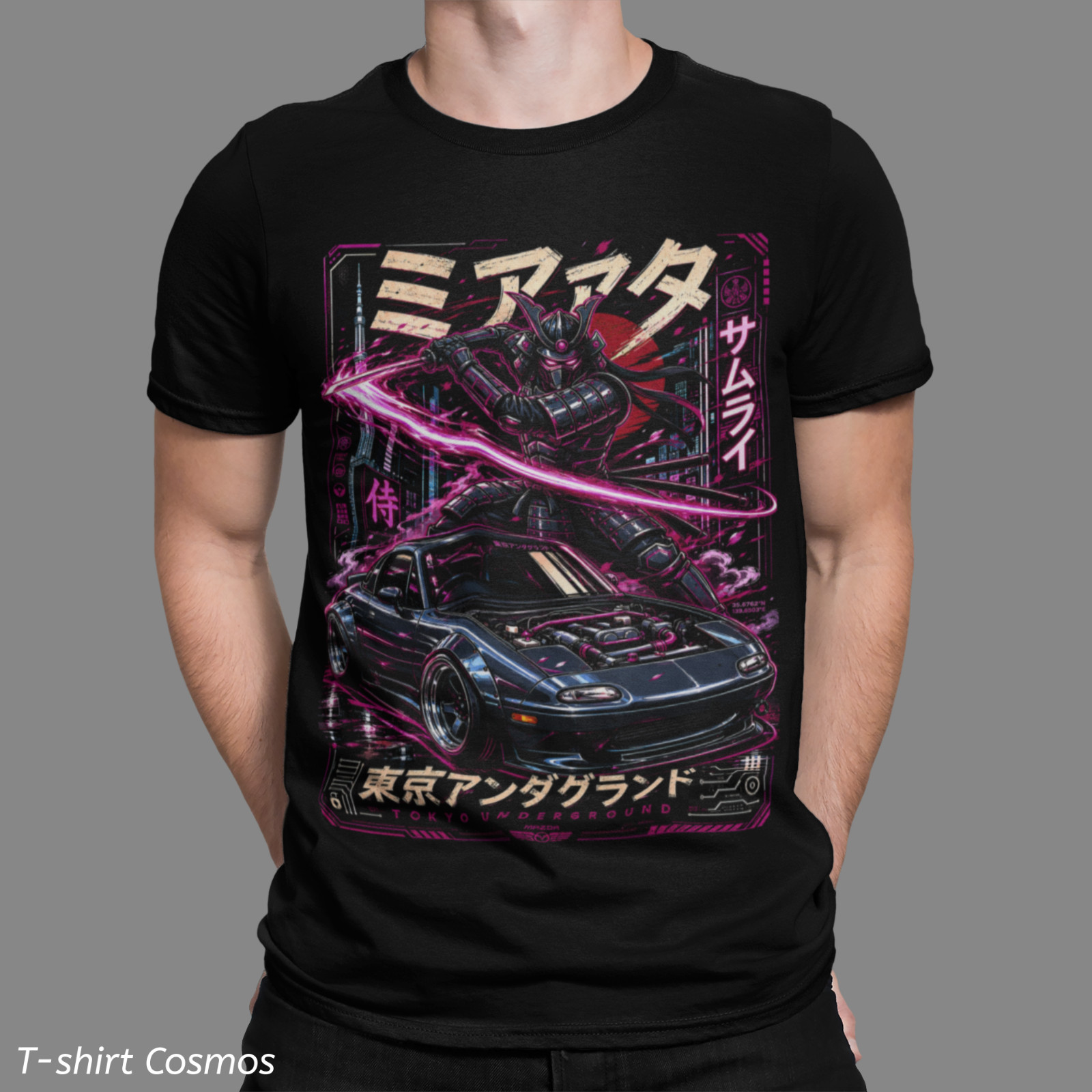 JDM RX7 Tokyo Underground T-shirt, Fast & Furios Street Racing Drifting style