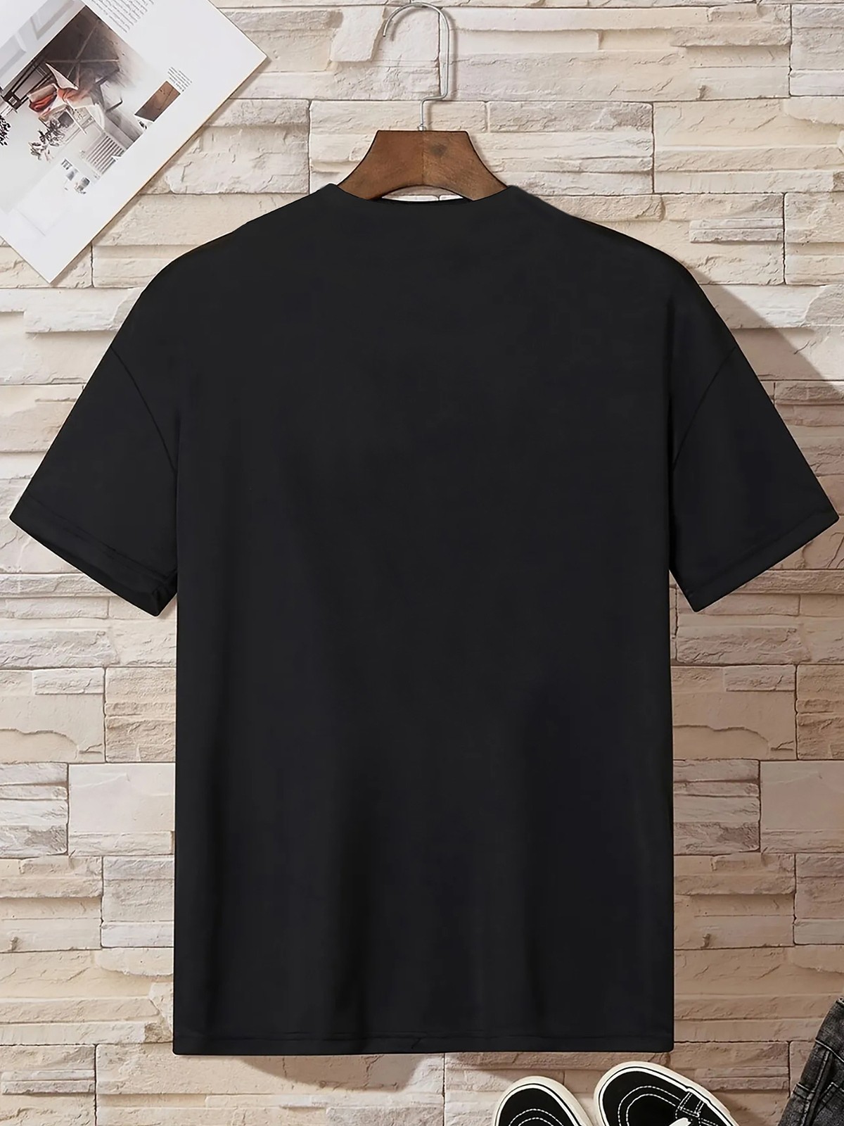 Men’s Casual Short-Sleeve T-Shirt Letter Design – Breathable , Machine Washable√