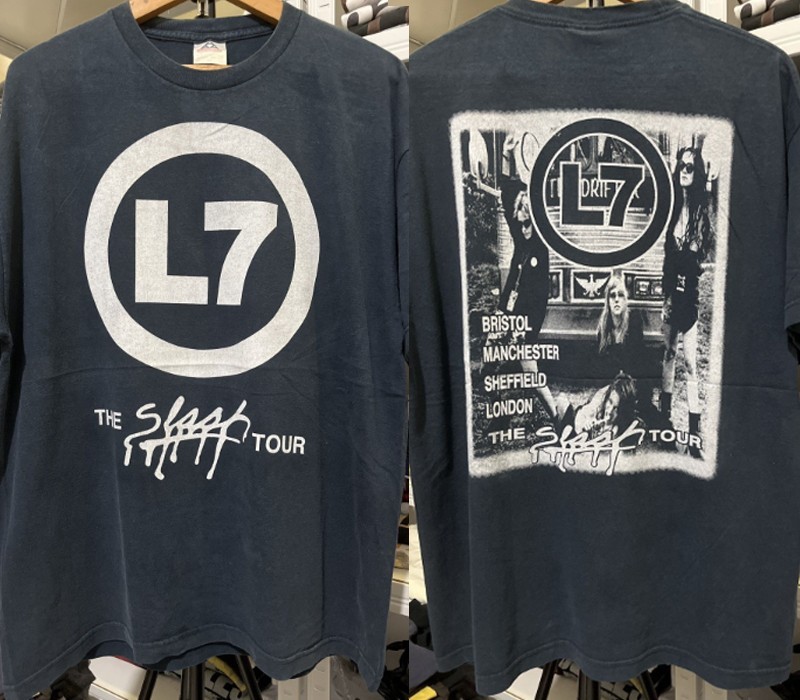 Rare L7 The Slash Tour 1997 Retro style Black T shirt Classic tee NH27267