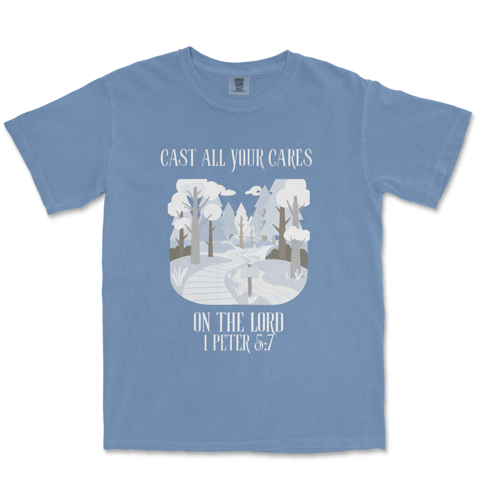 Cast All Your Cares Shirt Graphic Christian Shirts for Men Bible Verse T Shirt