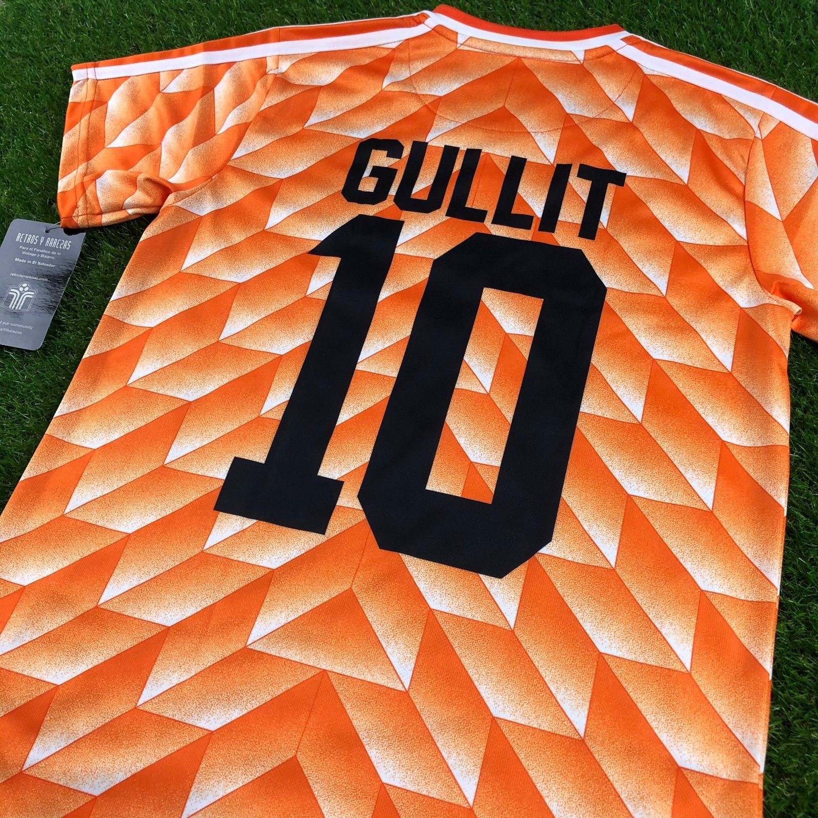 Classic Retro Netherlands Holland 1988 GULLIT 10 Football Shirt Jersey Size M