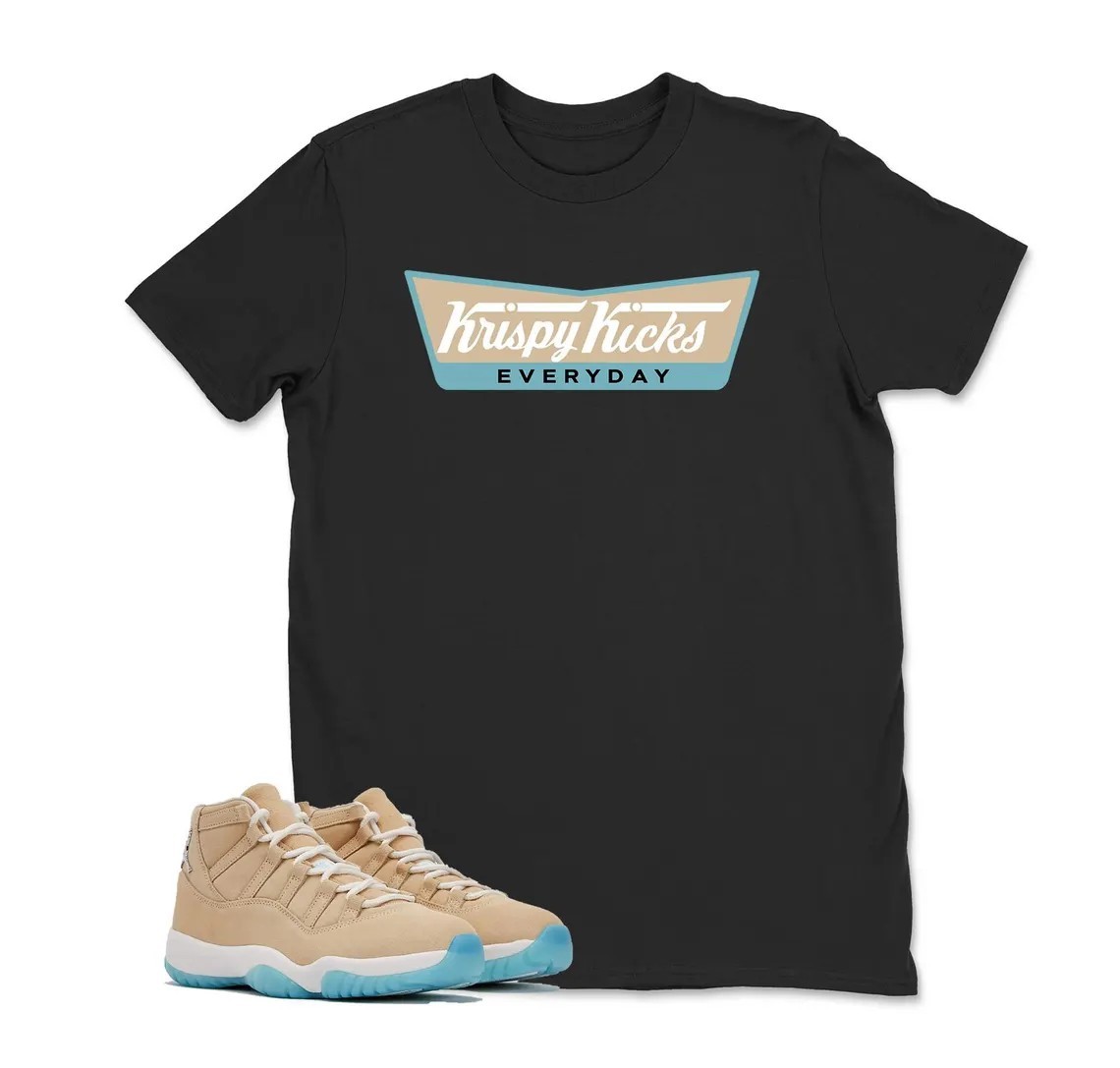 Krispy Kicks 11 H-Town Shirt to Match, BLACK/WHITE