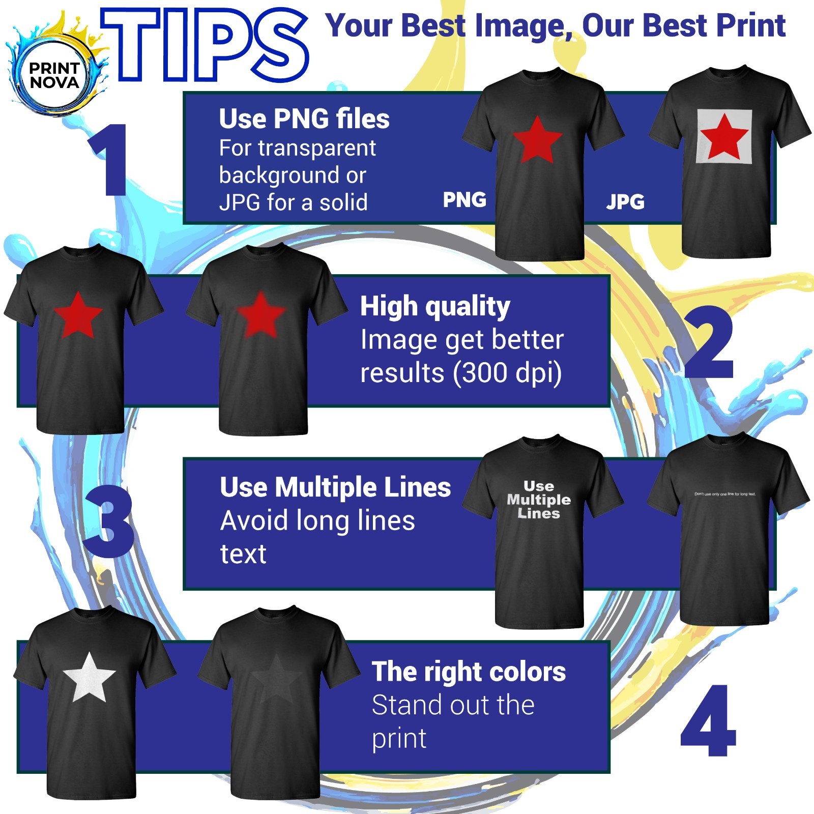 Personalized Long Sleeve T Shirt Custom Print Front Back, 100% Cotton, Logo Phot