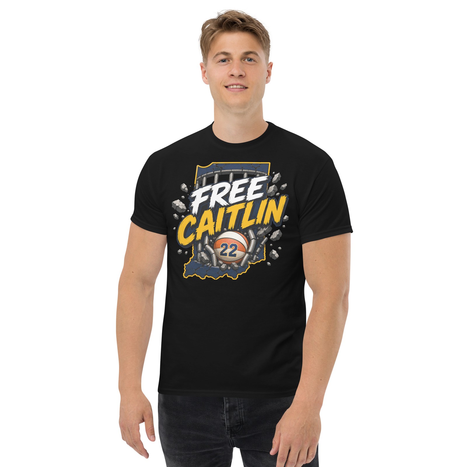 Caitlin Clark Shirt FREE CAITLIN Tee Indiana Basketball Fan Gear