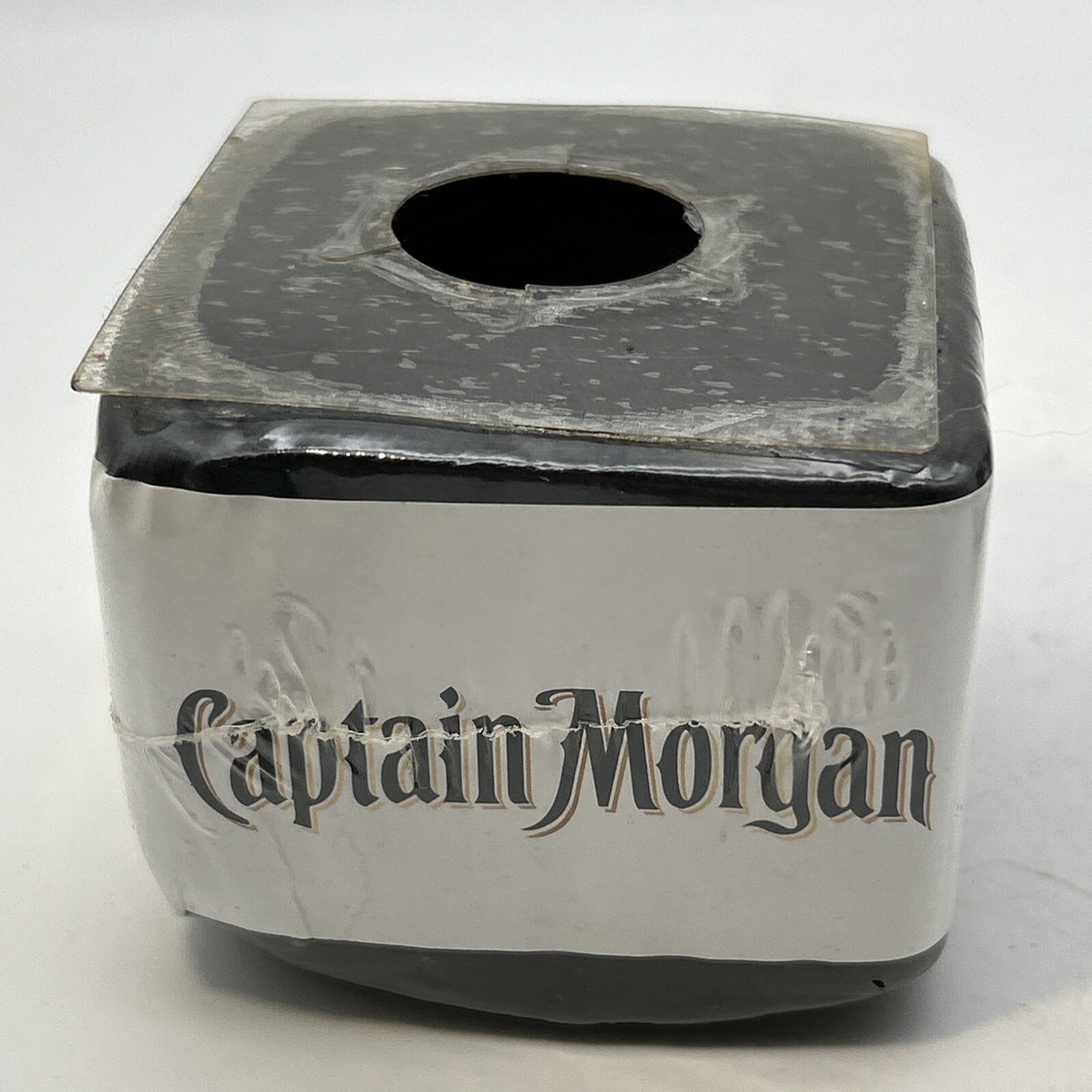 2-Vtg Captain Morgan Graphic T-Shirts Pirate Logo Front Back Rum (Size Unknown)
