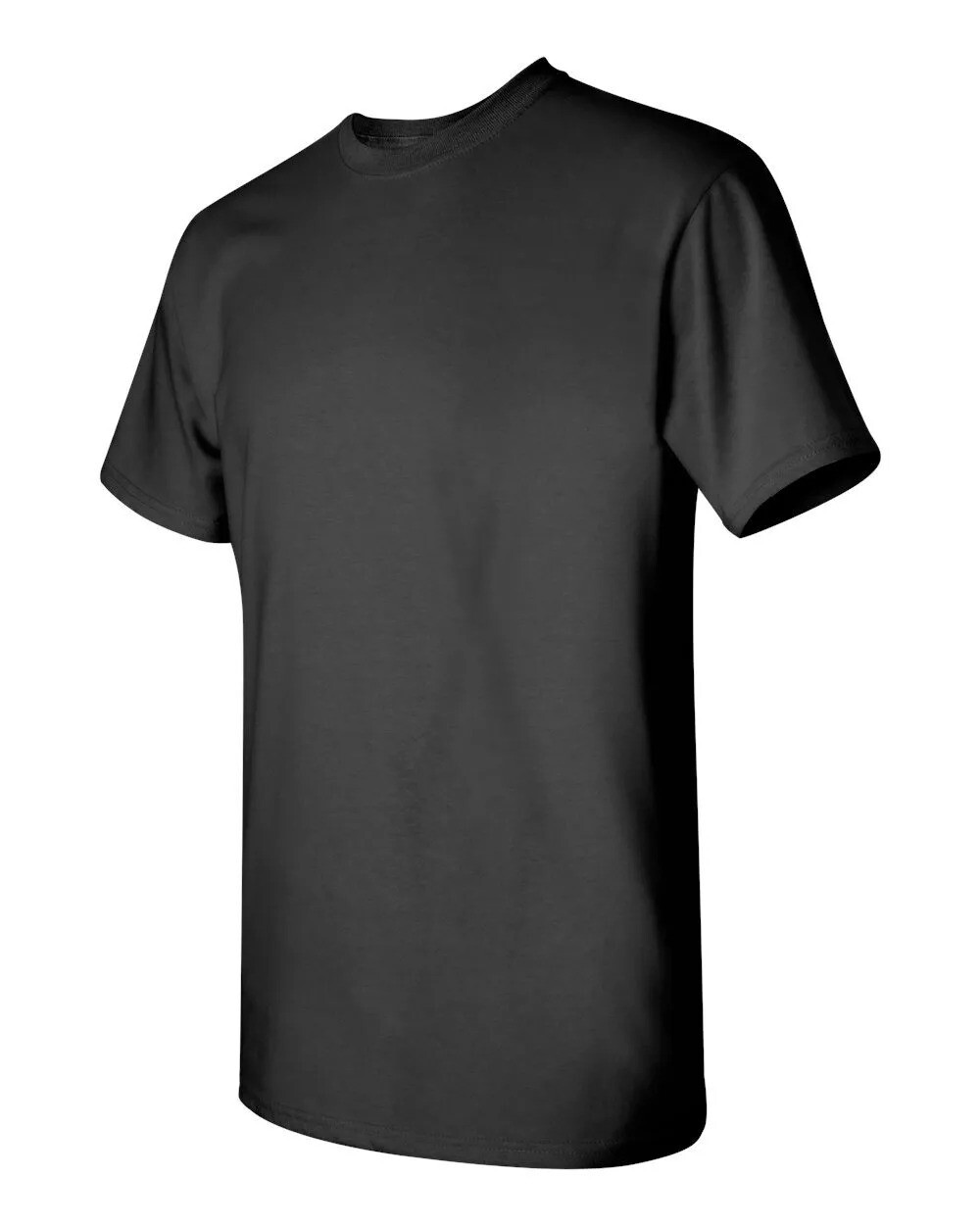 Gildan (6-pack) Black Solid Ultra Cotton Short Sleeve Blank Tee T-Shirt S-XXL