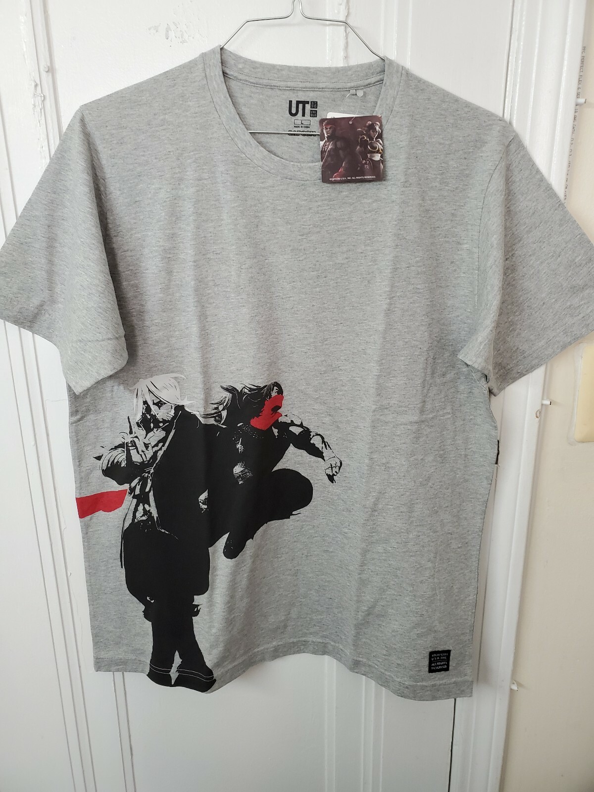 (US SELLER) Uniqlo x CAPCOM Street Fighter 2019 Tee Gray 419357