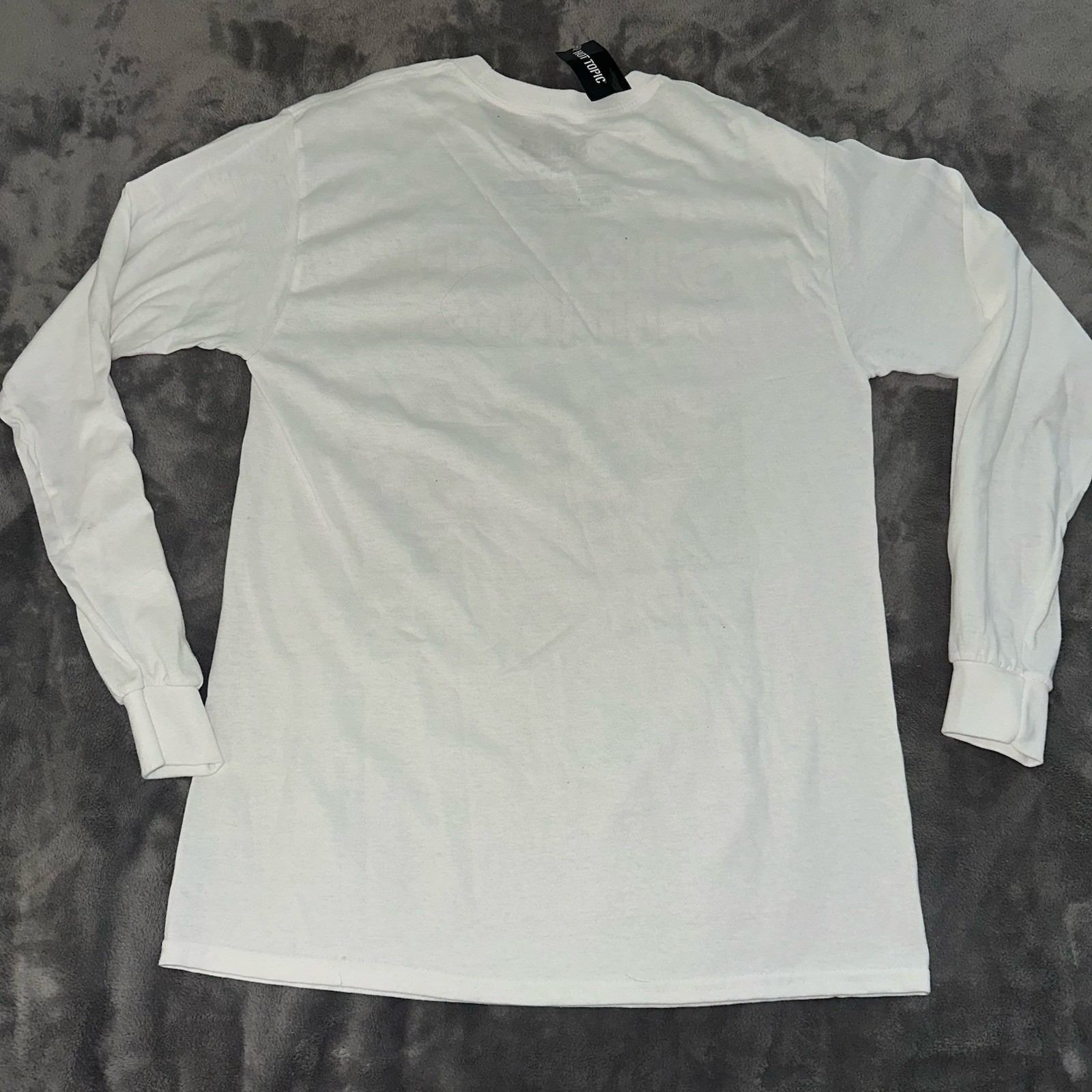 NWT Stranger Things Shirt Mens Sz M White Long Sleeve Hot Topic Hawkins Indiana