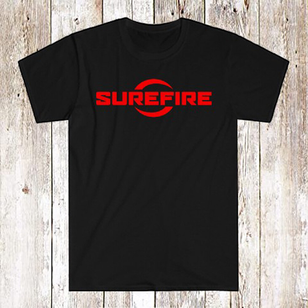 Surefire Guns Firearms Men’s Black T-Shirt Size S-5XL