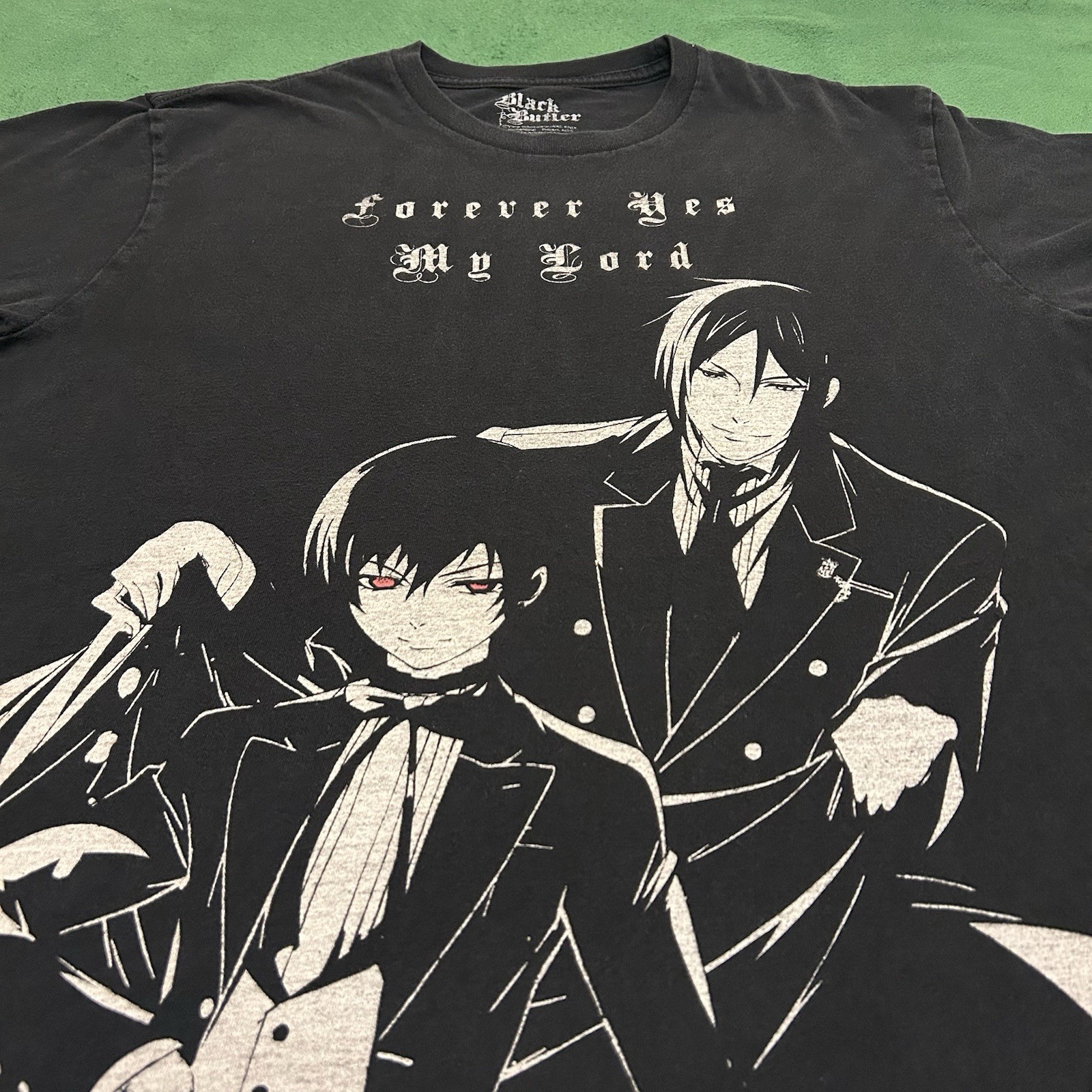 Black Butler T-Shirt Mens Forever Yes My Lord Anime MangaBig Graphic Large L