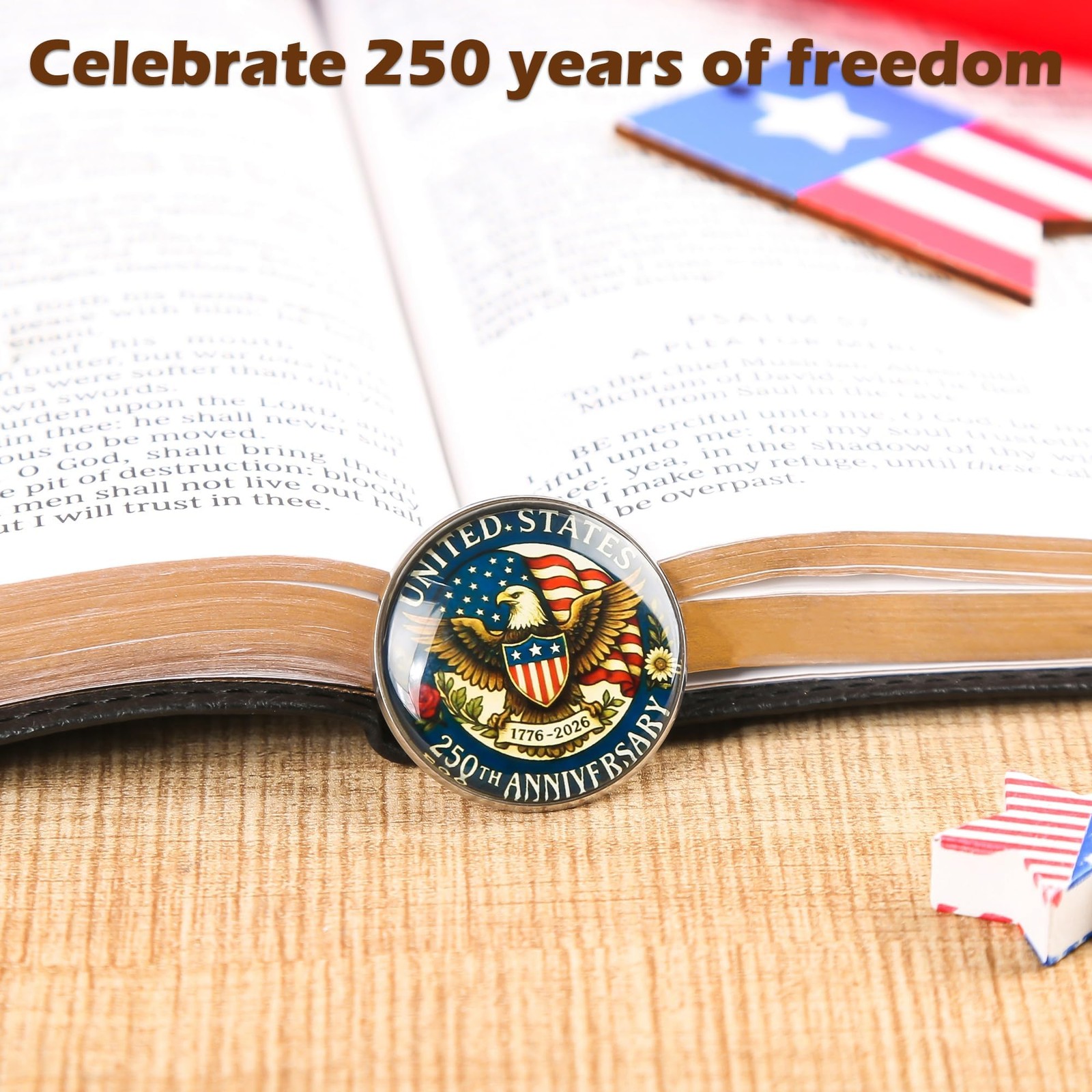 United States 250th Anniversary Lapel Pin Glass 250th US Founding Anniversary…