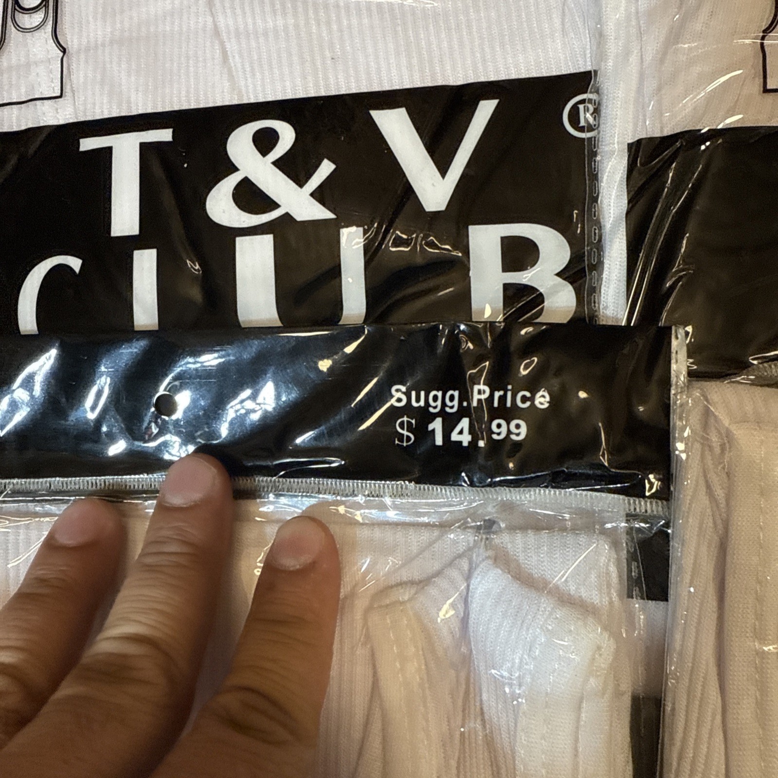 6 Pieces White 3xL A Shirt/ Tang Top Special Last Of Inventory Individually Wrap
