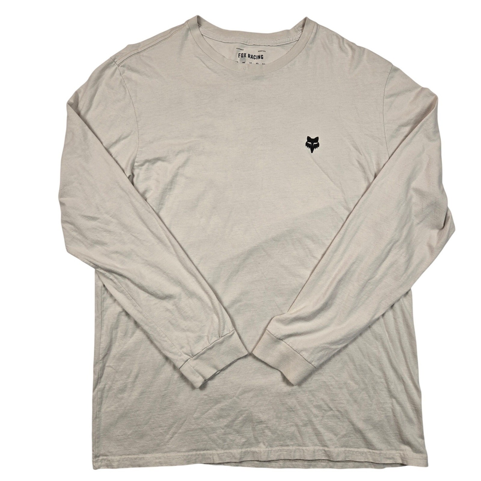 Fox Racing Long Sleeve T-Shirt Mens XL Tan Graphic Shepherds to the Unknown