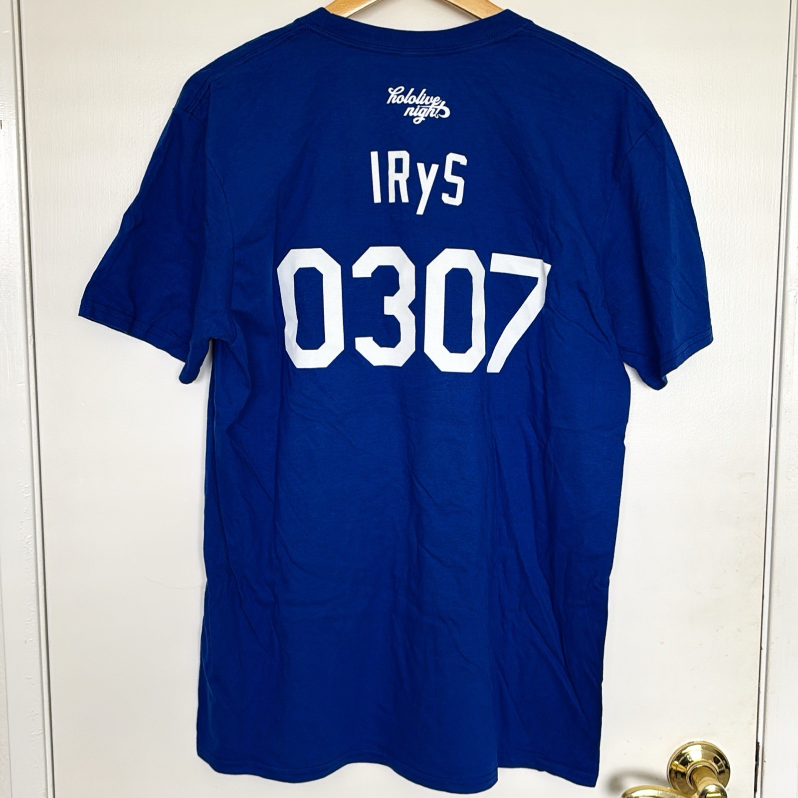 2025 Official LA Dodgers X Hololive Night IRyS T-shirt Size Large!