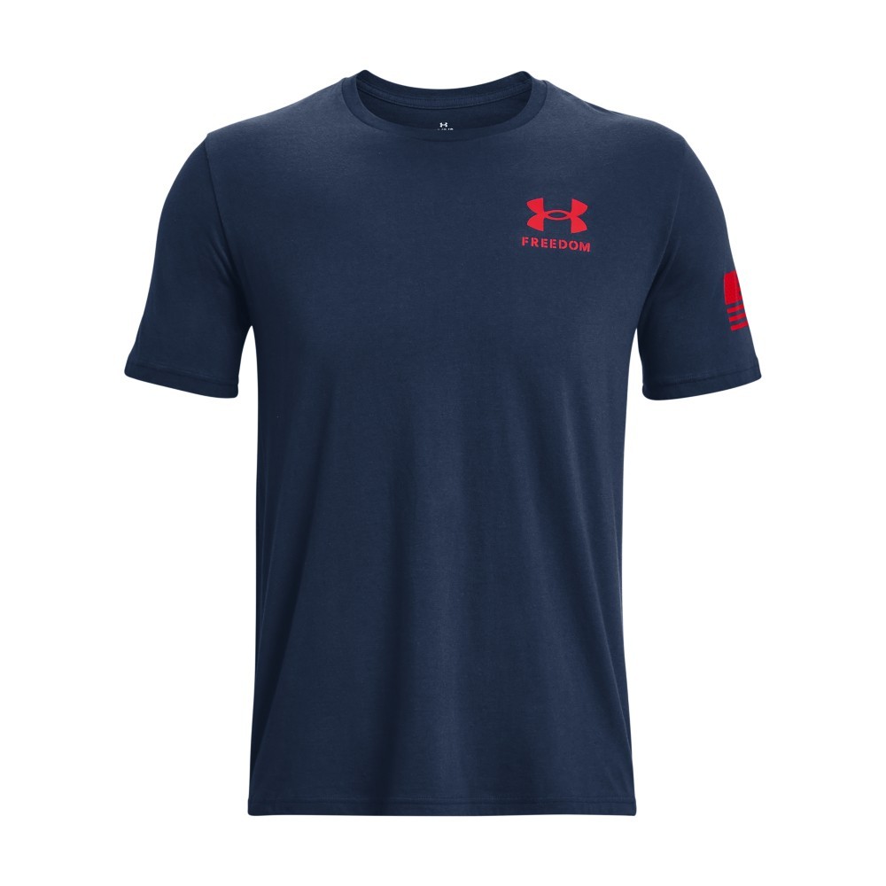 Under Armour 1377056 Men’s UA Freedom Flag Gradient T-Shirt, Academy, 3X-Large