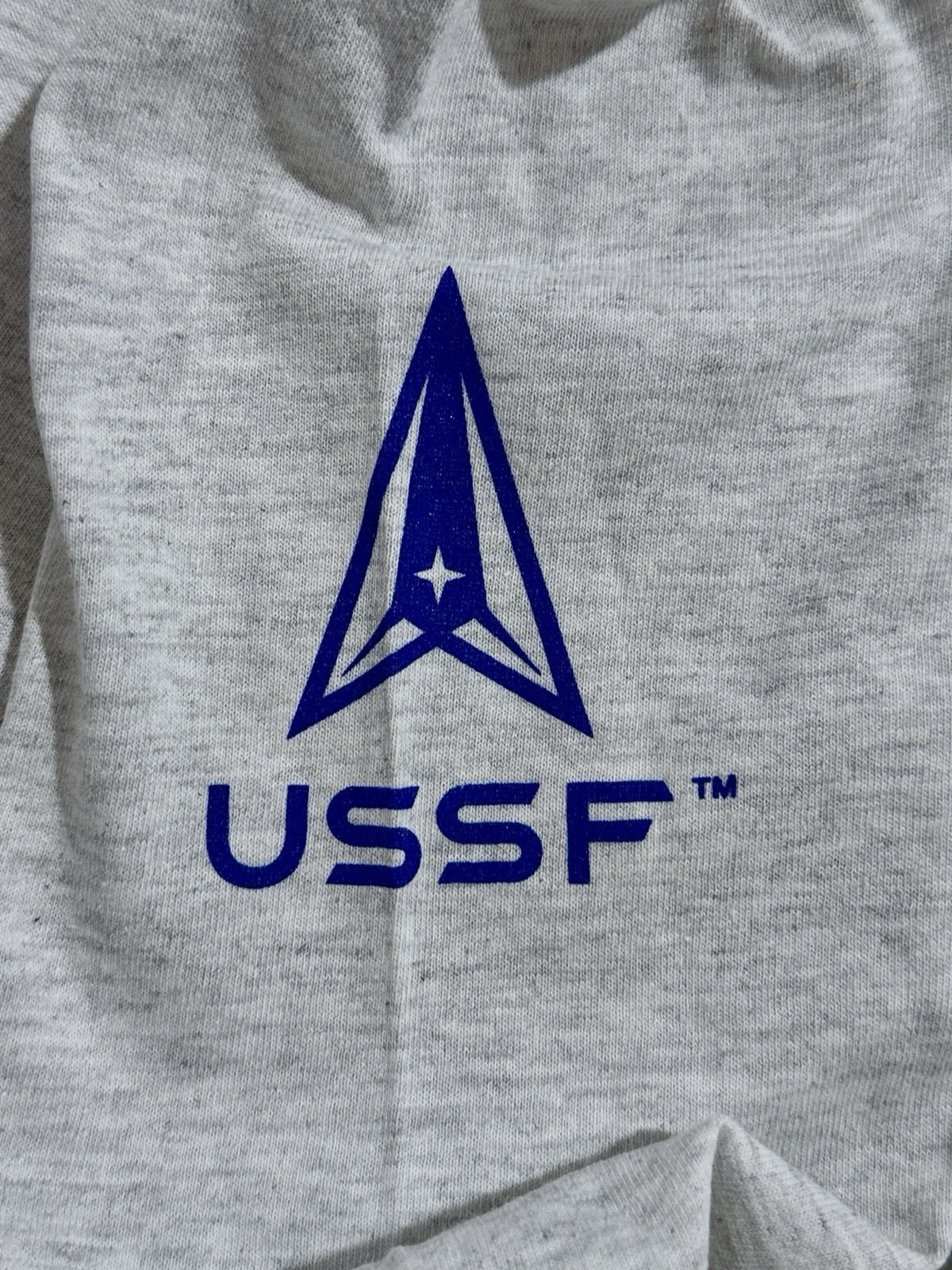 United States Space Force USSF “ALWAYS ABOVE” Ash Gray Long Sleeve T-Shirt -Sz L