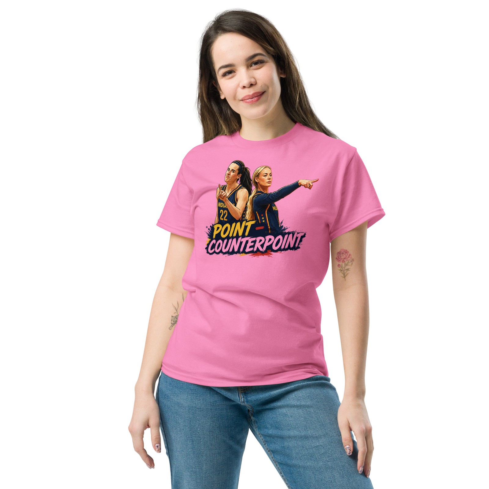 Sophie Cunningham Shirt Caitlin Point Counterpoint Indiana Basketball T Shirt