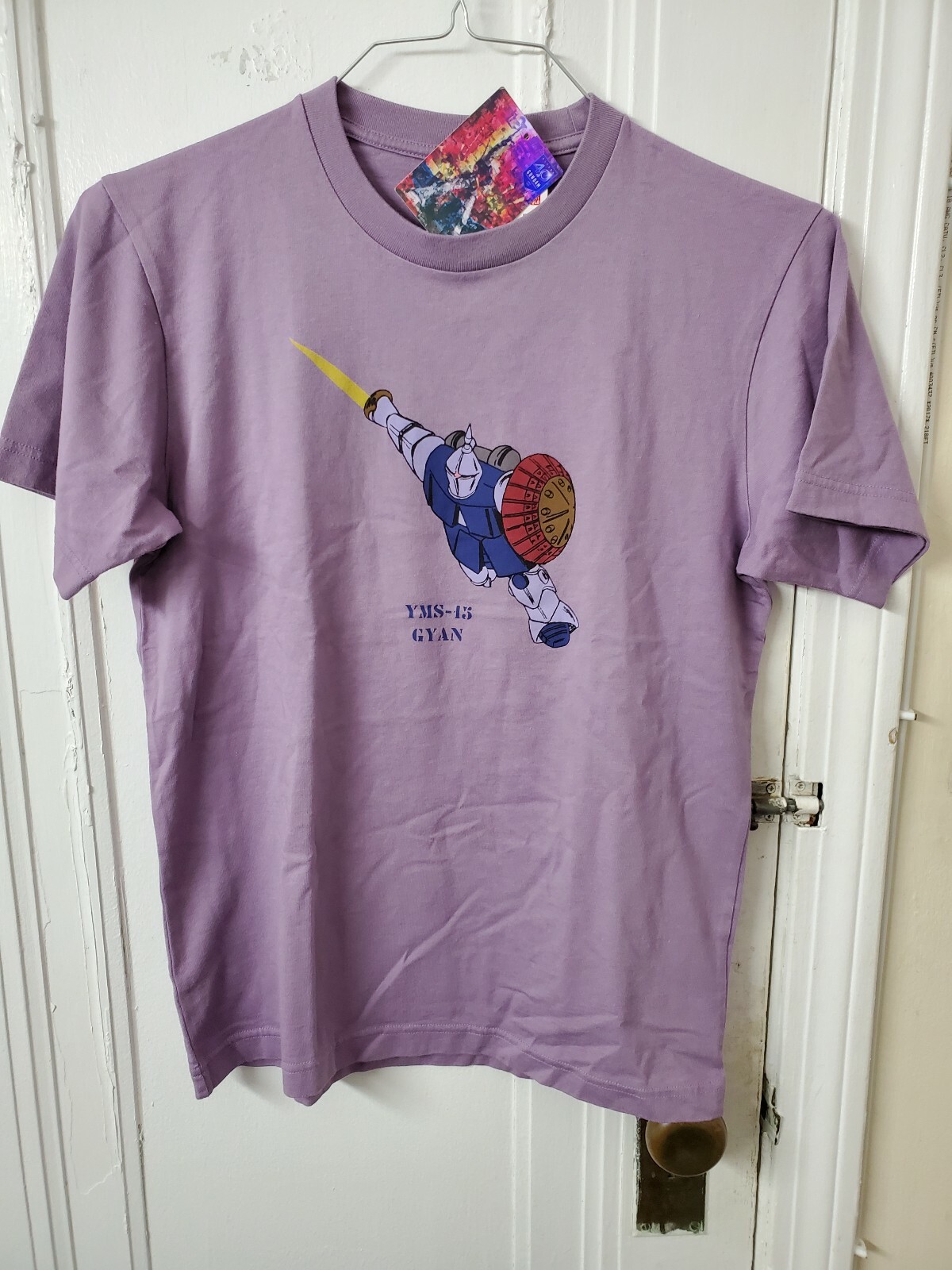 US SELLER- Uniqlo x Gundam YMS – 15 Gyan T-shirt Purple 40th Anniversary
