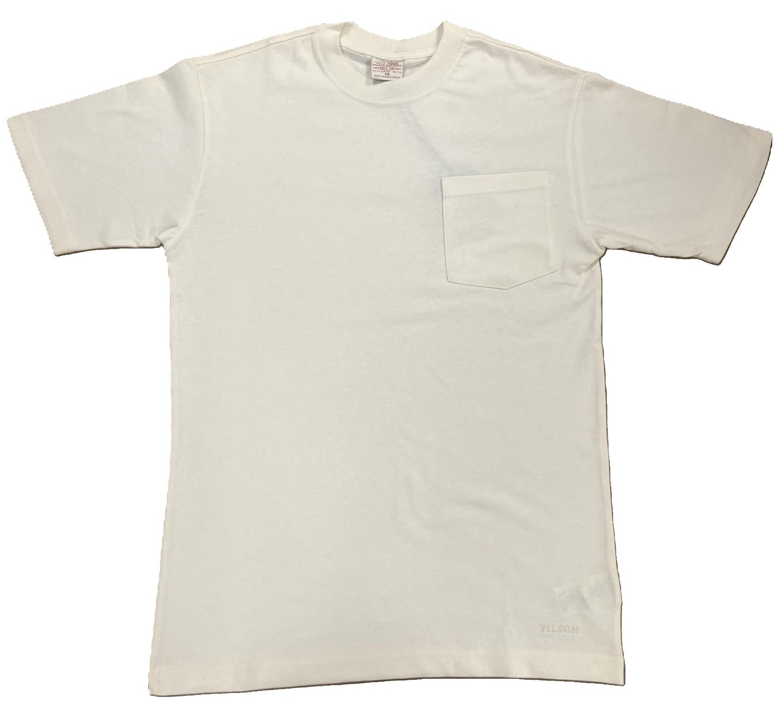 Filson 6.5 oz Pocket T-Shirt 20277957 Charcoal White Olive Whiskey Frontier Tee