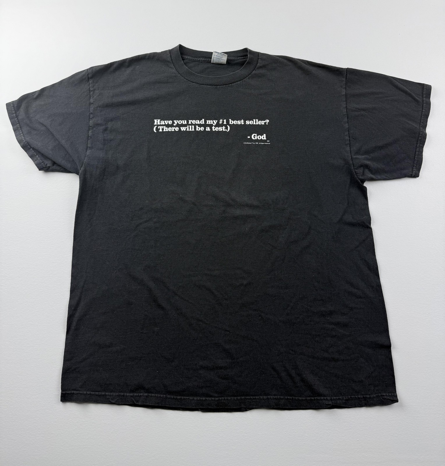 Vintage 1999 Delta Shirt Mens 2XL Black GodSpeaks Best Seller Tee Christian