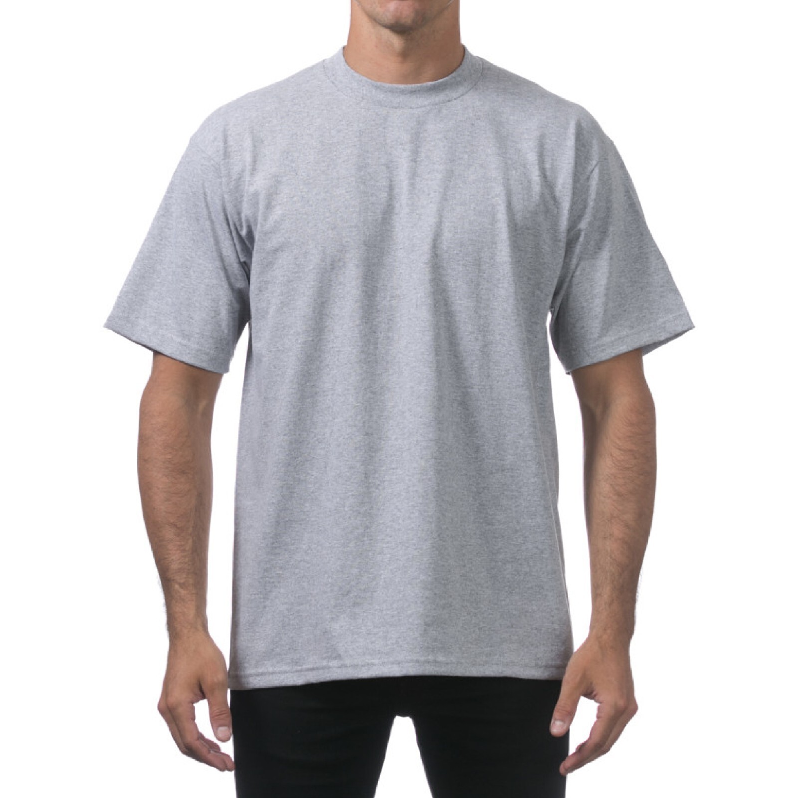 3 PACK PROCLUB MENS HEAVYWEIGHT SHORT SLEEVE T SHIRTS PRO CLUB CASUAL COTTON TEE