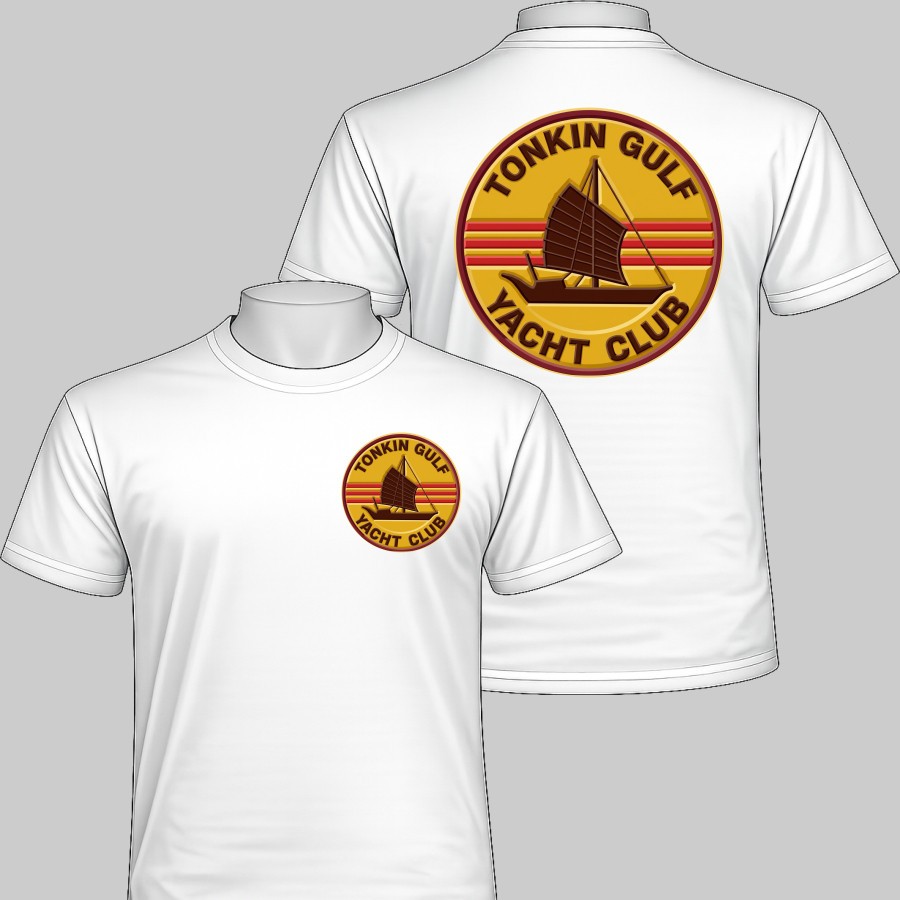 Tonkin Gulf Yacht Club Retro Style 7th Fleet Naval History Vietnam Era T-shirt