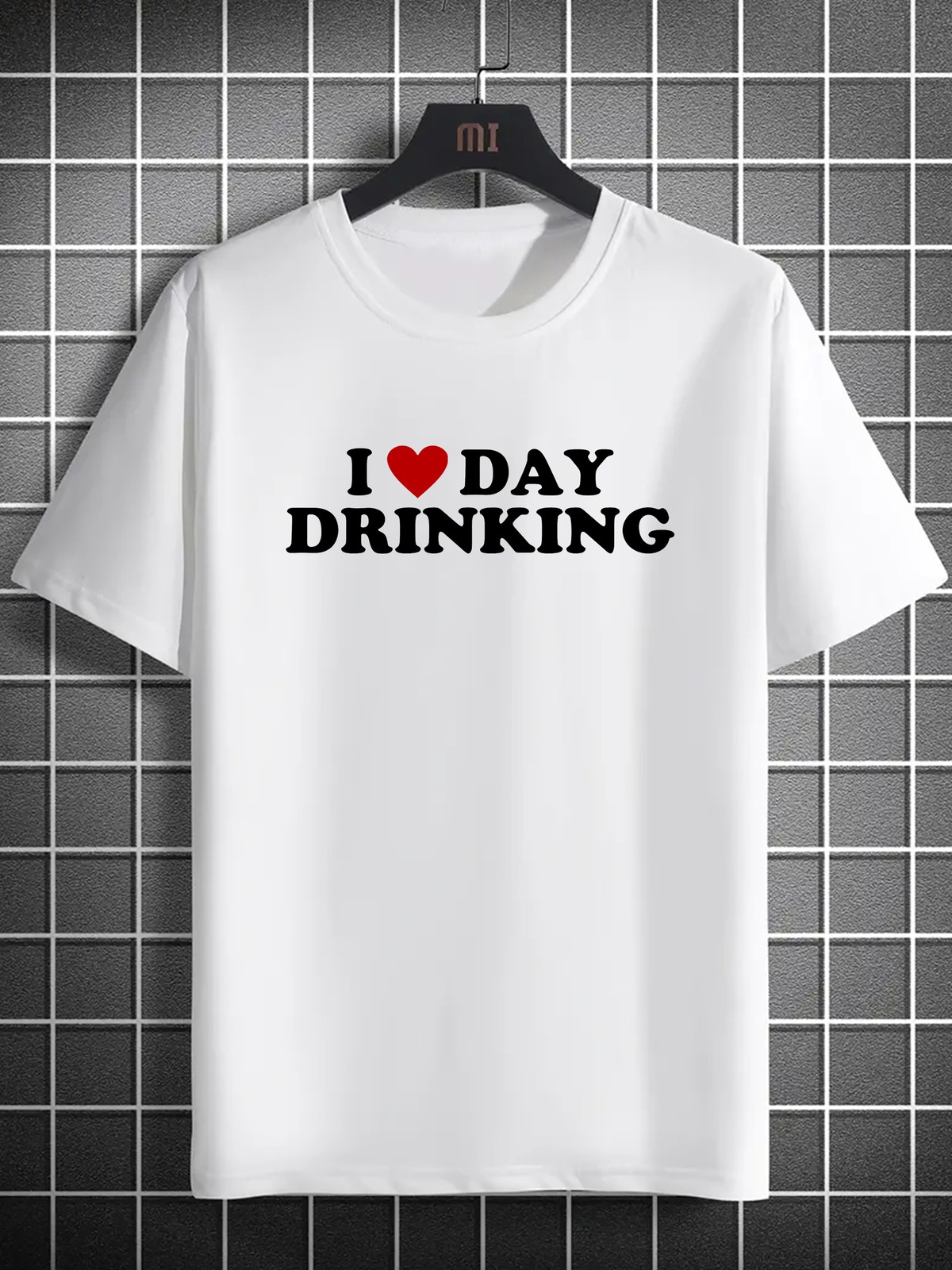 Men’s Casual Short-Sleeve T-Shirt Letter Design – Breathable , Machine Washable√