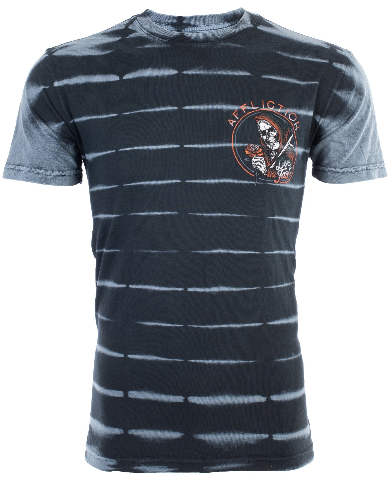 $58 AFFLICTION American Customs HELL RIDER Short Sleeve Slim Fit T-shirt NWT