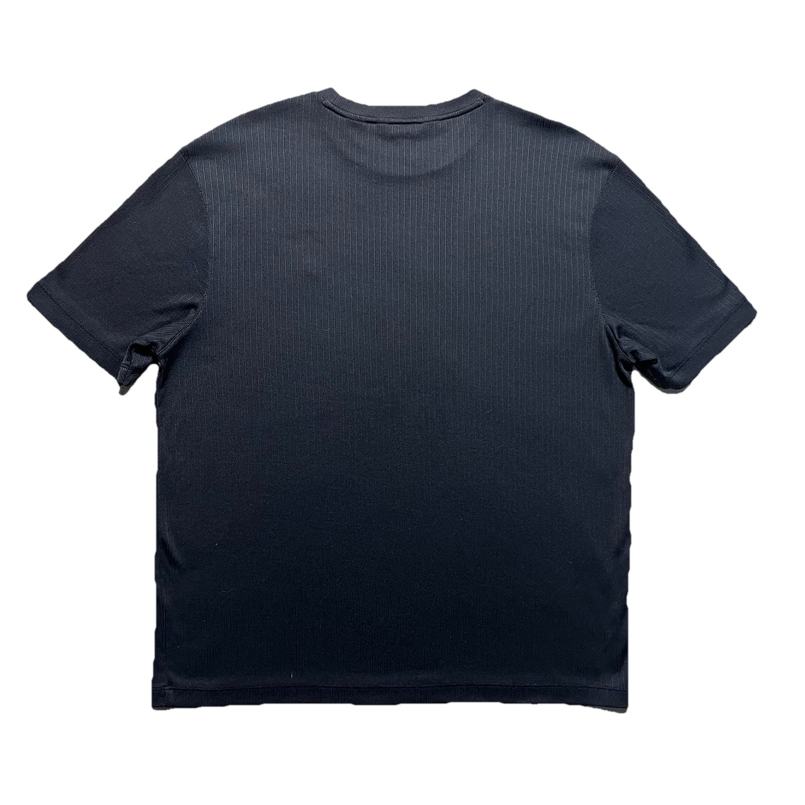 Vintage Pierre Cardin T Shirt Mens M Black Ribbed Minimal Designer