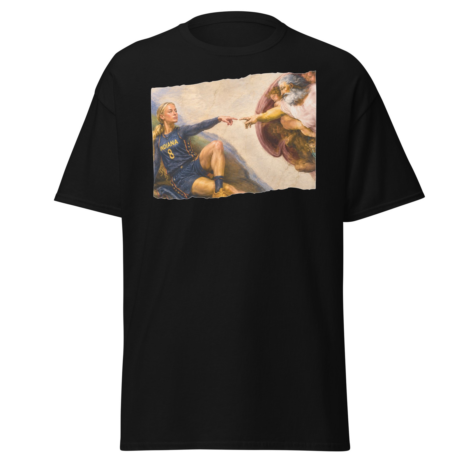 Funny Sophie Cunningham Shirt Finger Point Sistine Chapel Tee Indiana Basketball
