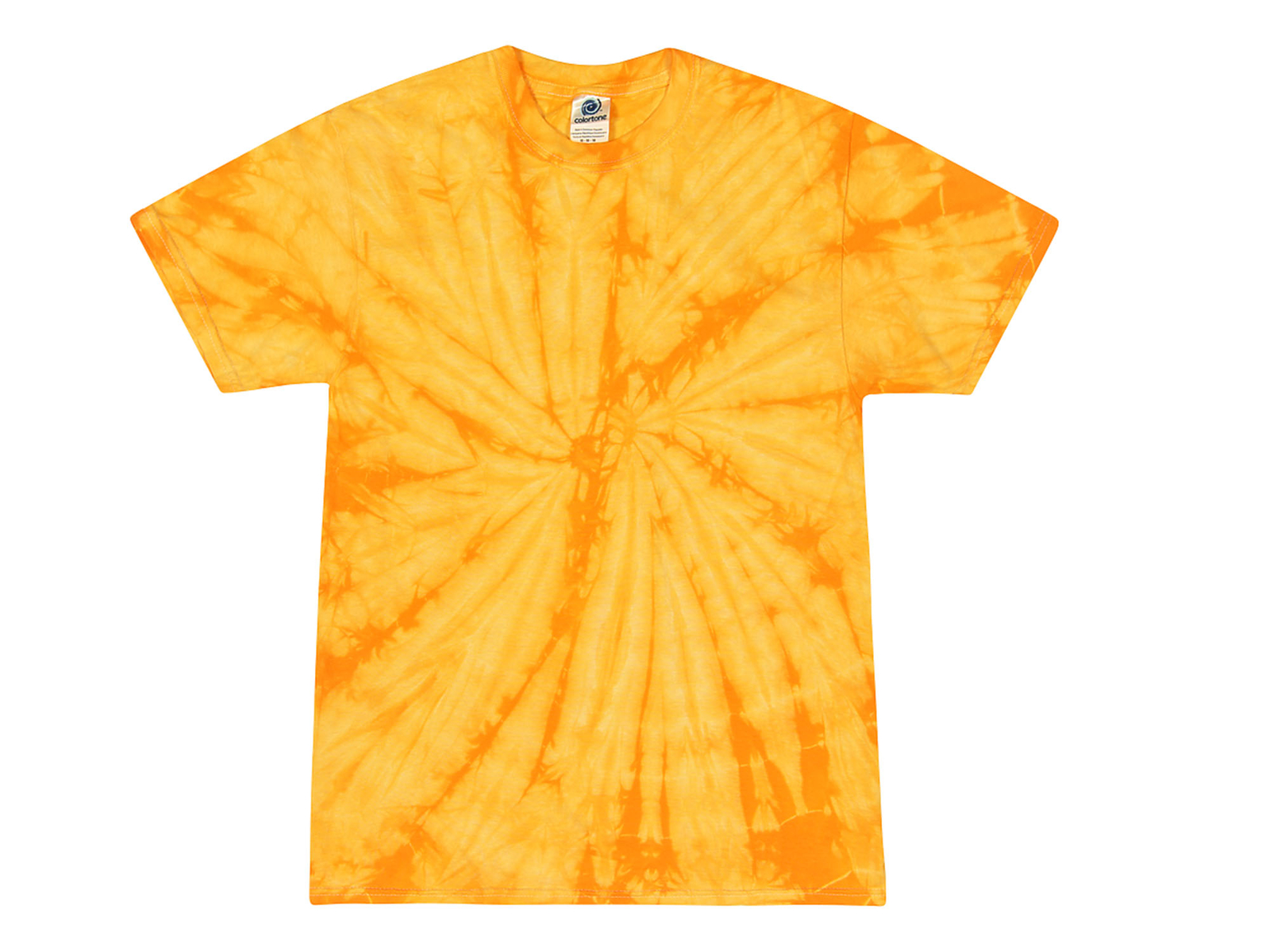 Tie Dye T-Shirts Gold Kids & Adult S M L XL 2XL 3XL 4XL 5XL Cotton Colortone