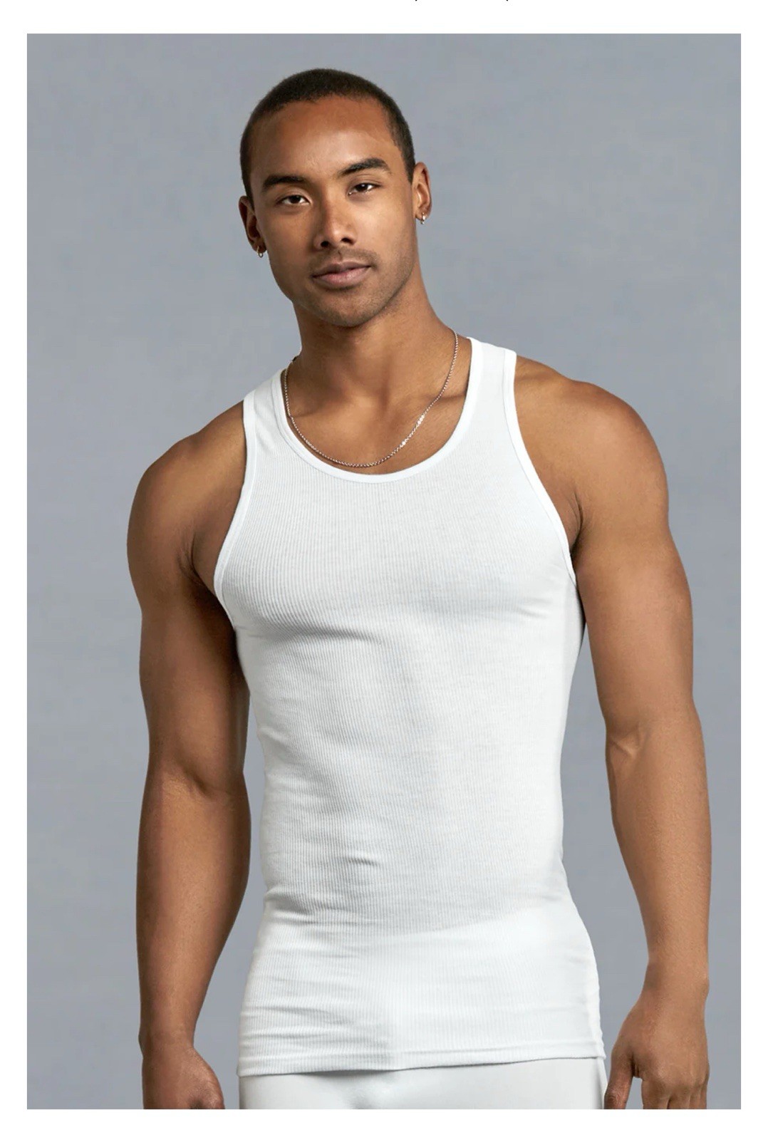 6 Packs Men 100% Cotton Ribbed Tank Top A-Shirt Wife Beater Undershirt Lot XL