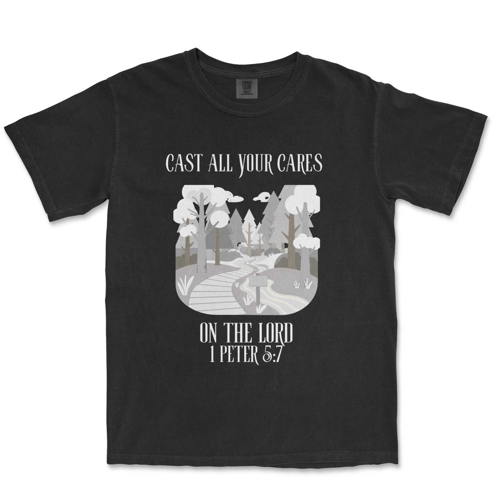 Cast All Your Cares Shirt Graphic Christian Shirts for Men Bible Verse T Shirt