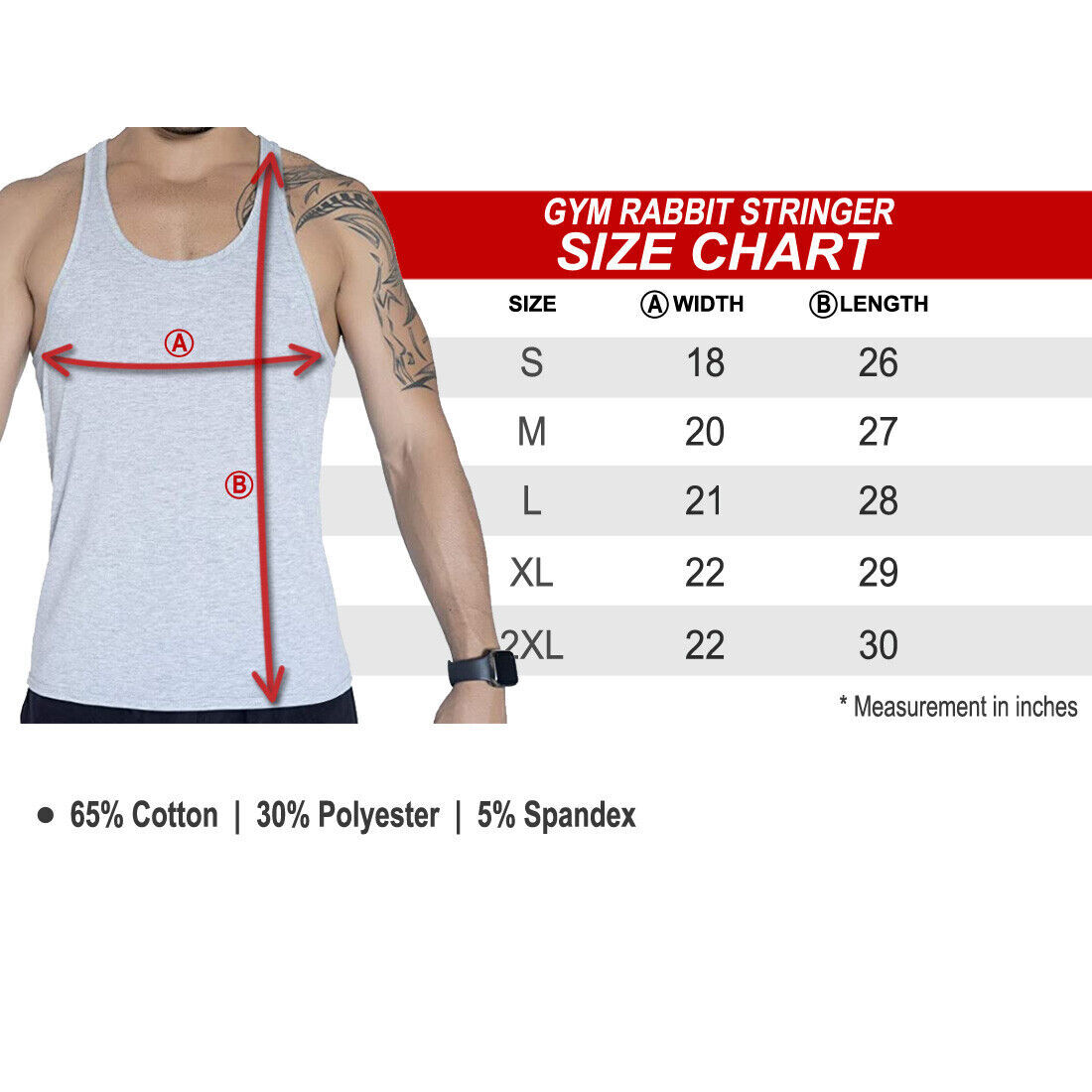 Gym Stringer – Men’s Tank Top for Bodybuilding and Fitness – Stringer Sports