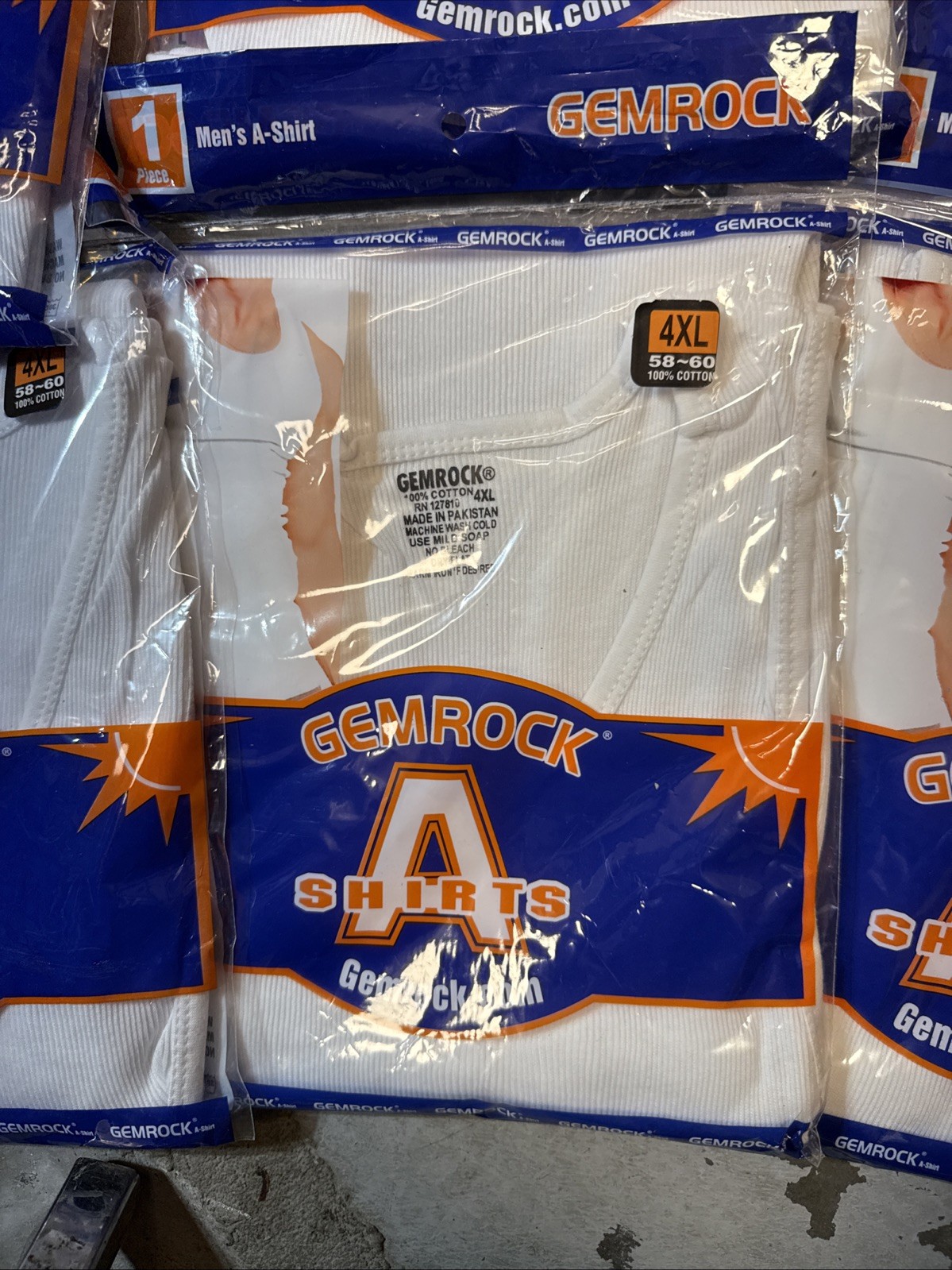6 Pieces 2xL A Shirt/ Tang Top Special,Individually Wrapped Last Of Inventory