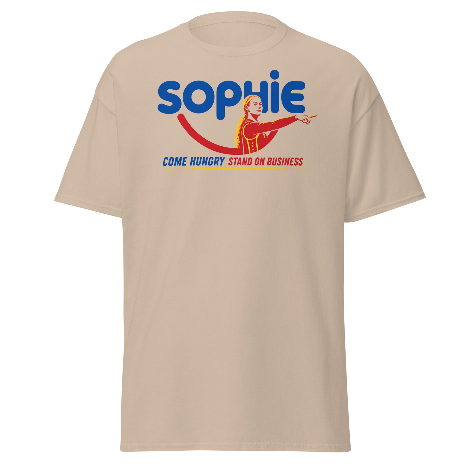 Funny Sophie Cunningham Shirt Indiana Basketball Stand on Business Finger Point
