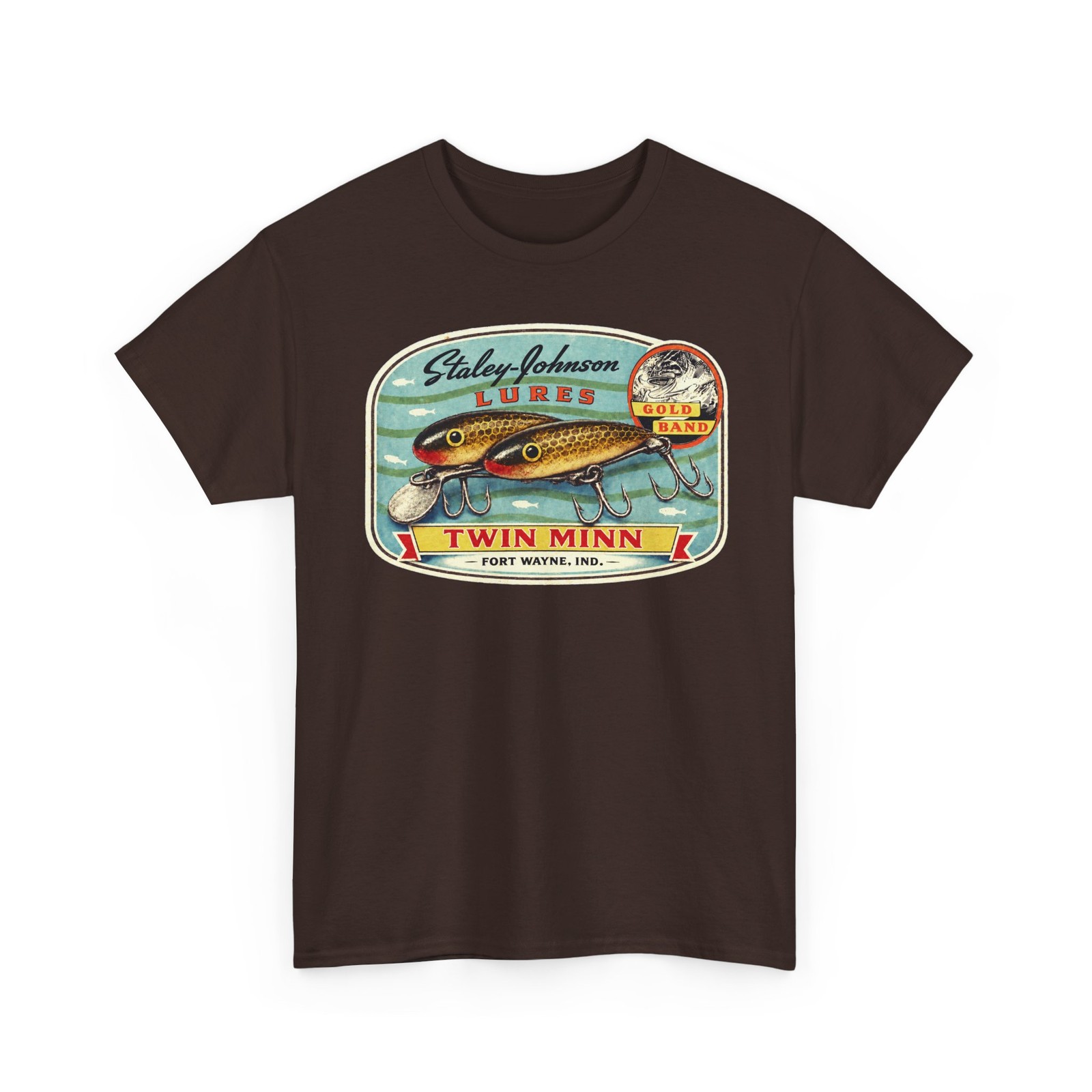 Staley-Johnson Twin Minn Gold Band Fort Wayne IN Fishing Lure Collector T-Shirt
