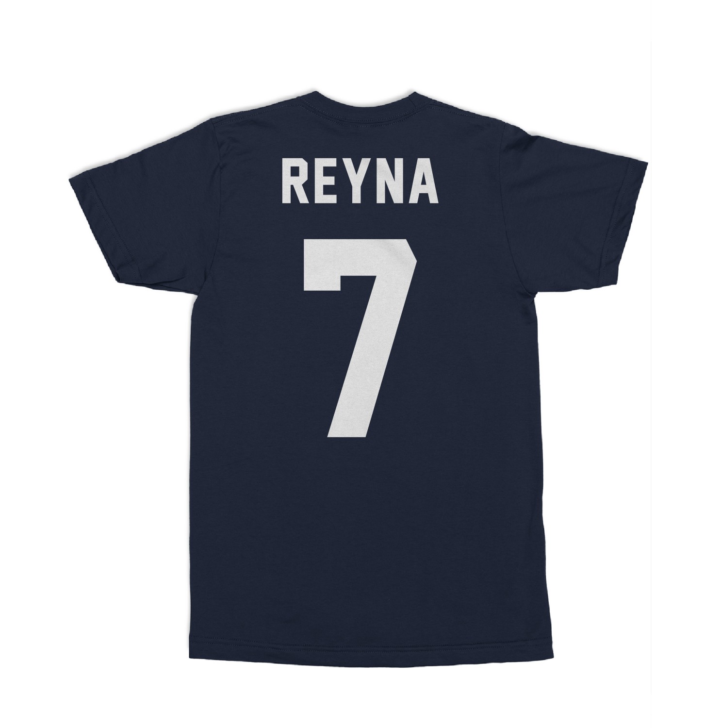 USA Reyna 7 Soccer Inspired Jersey Style 2-Side Unisex T-Shirt