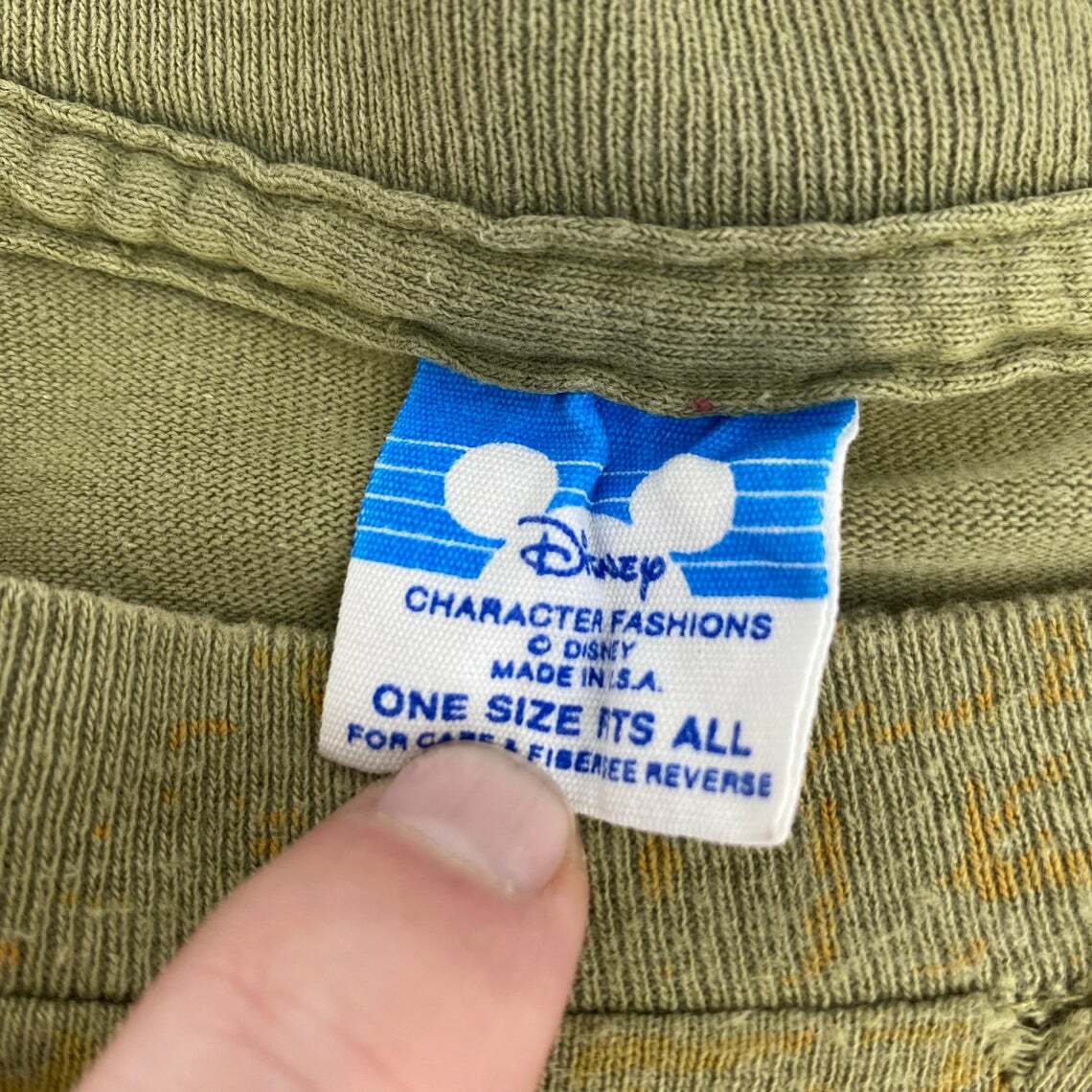 Vintage Indiana Jones All Over Print Disney Character Fashions T-shirt 1990s