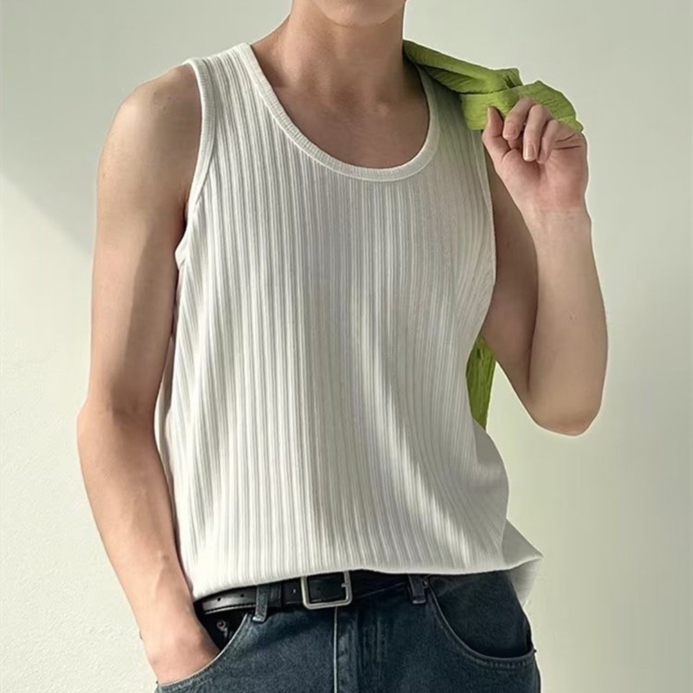 Men’s Sleeveless Tank Top Quick Dry Casual Vest for Daily Fitness Wear