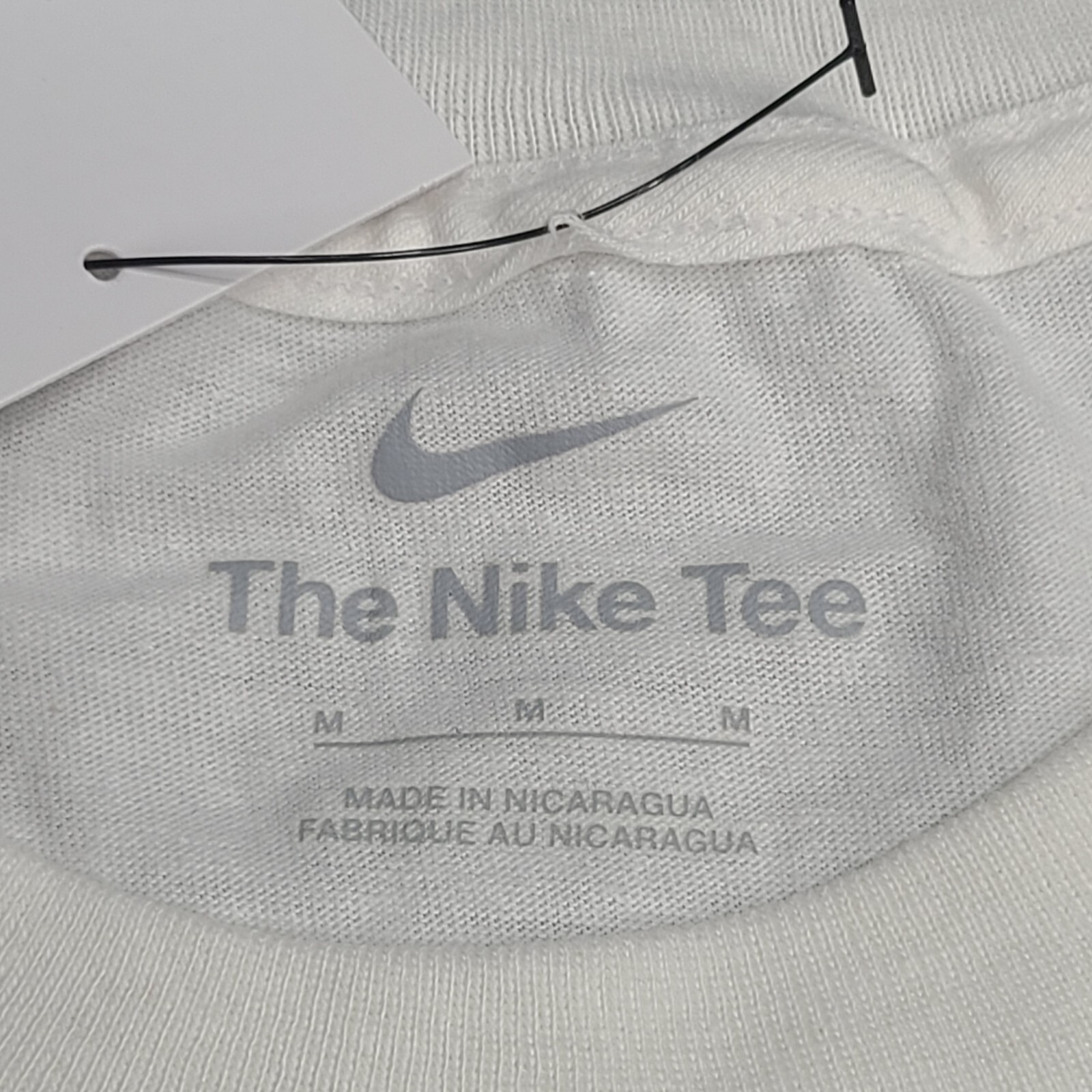 Nike Shirt Mens Medium White Black Gray Futura Logo Sportswear Cotton New Tee 05