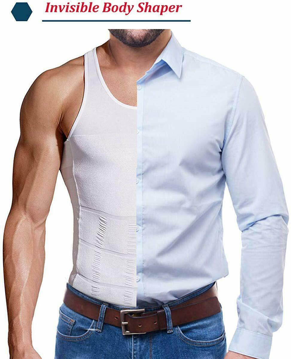 Shaper Men’s Body Shaper Toning T-Shirt Ultra Durable Tank Compression Underwear