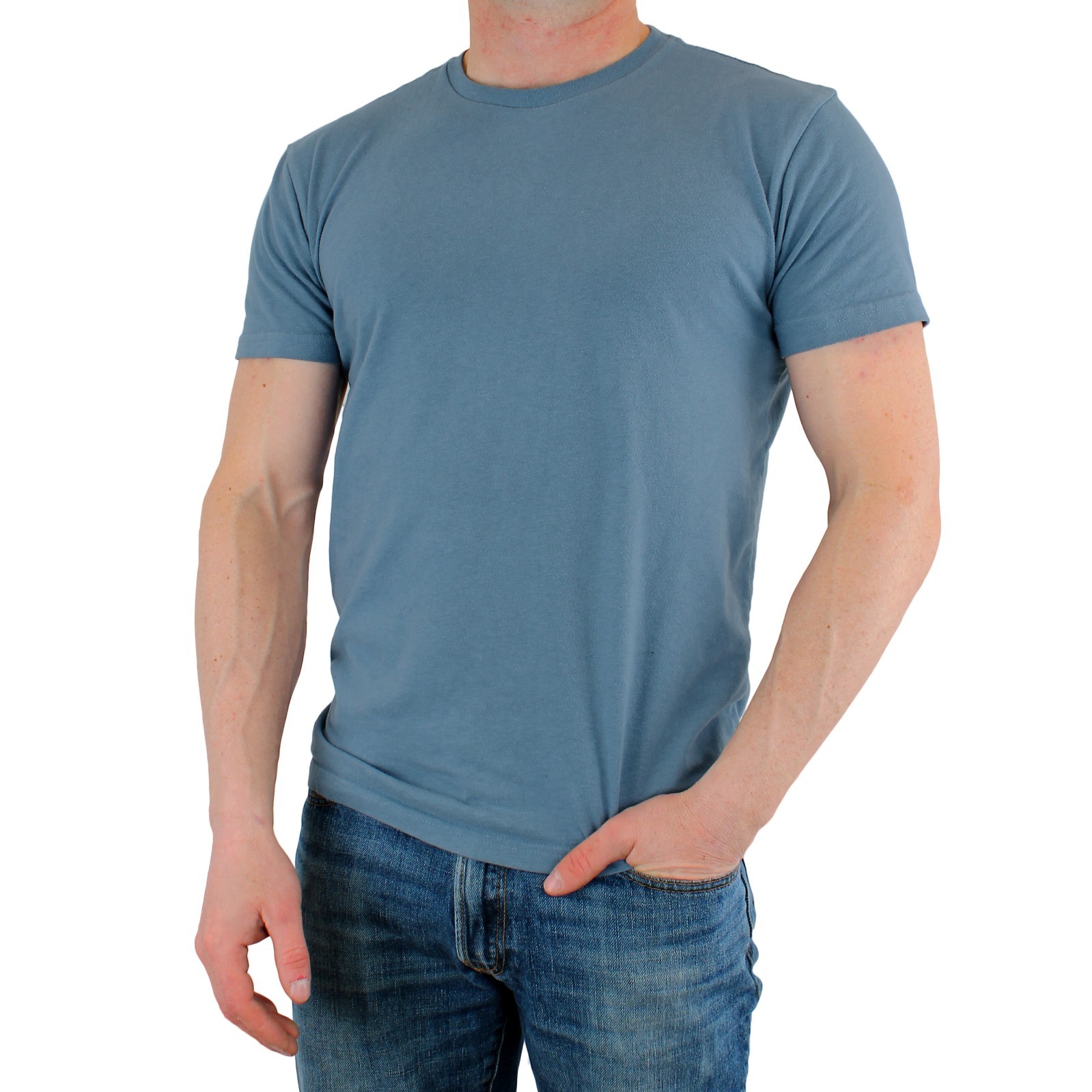 True Classic Men’s T-Shirt Short Sleeve Athletic Cut Crew Neck Basics Tee Shirt
